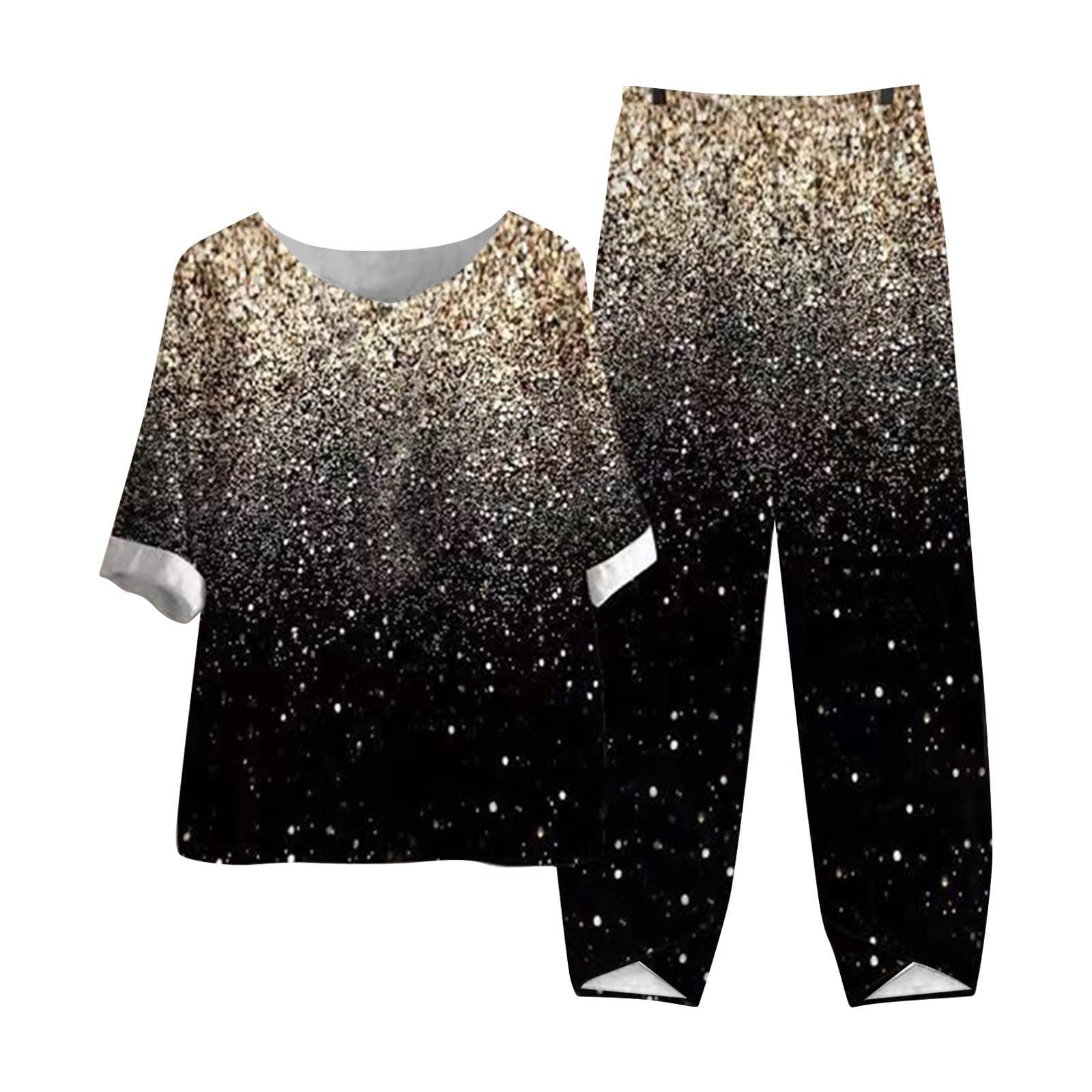 **Oelaio Women's Brown Pajama Set - 2 Piece Plus Size Lounge Outfit with Pockets, Wide Leg Pants & Comfortable Top for Fall | Perfect for Sleepwear, Relaxing at Home, and Cozy Evenings**