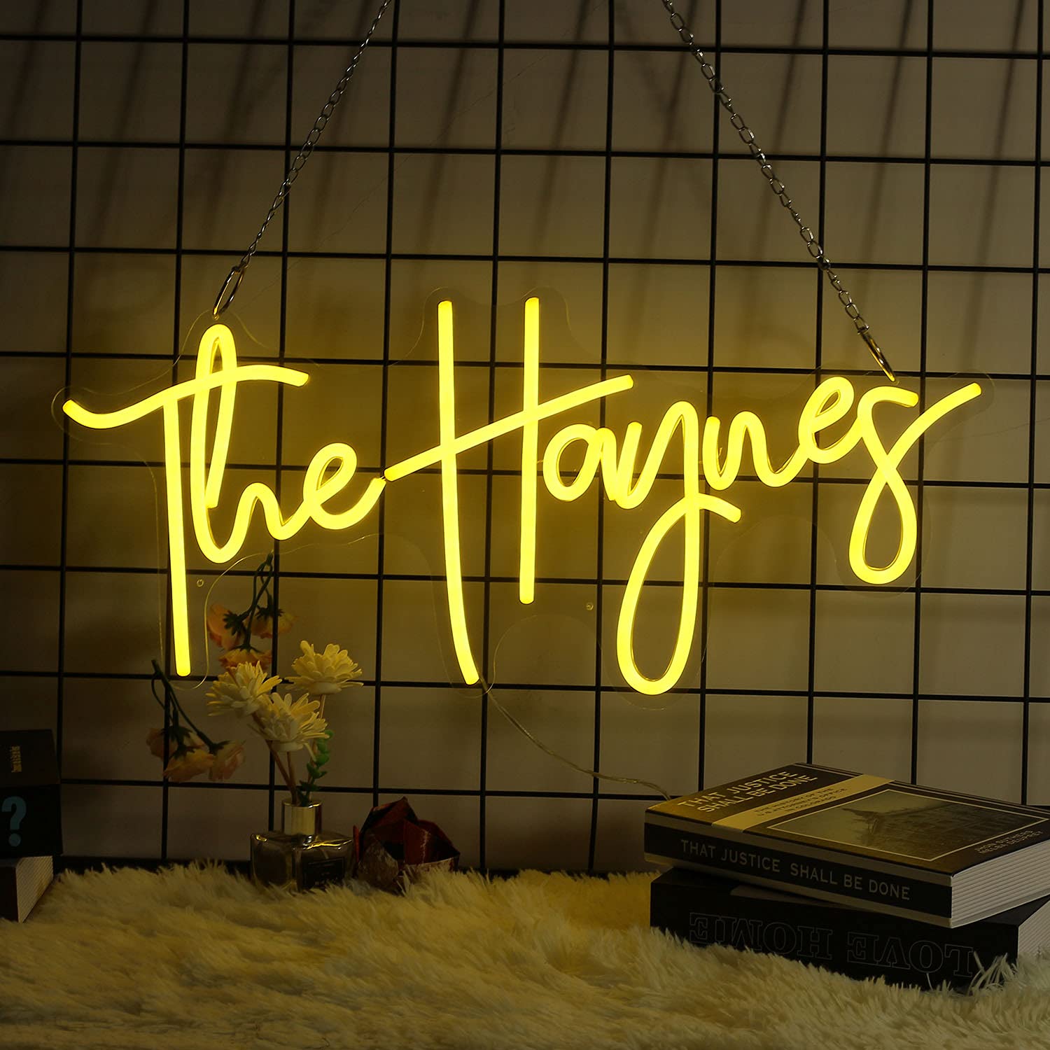 Custom Neon Sign for Bedroom - Personalized LED Wall Decor with 45
