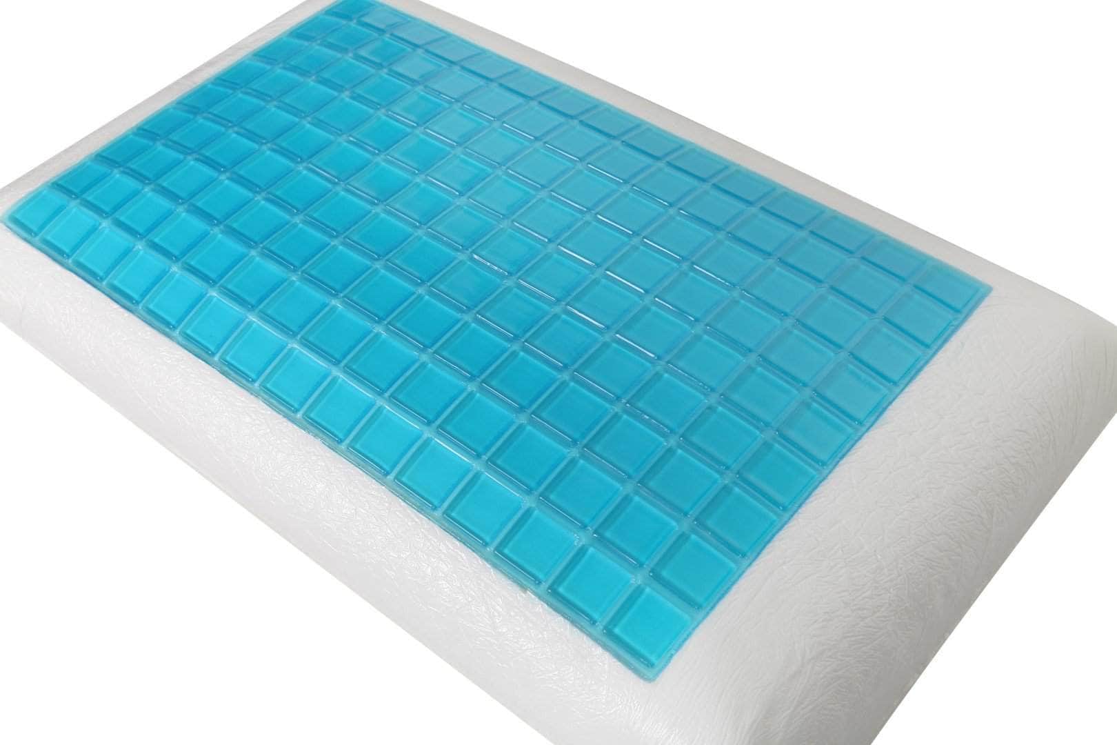Queen Size Bamboo Memory Foam Cooling Gel Pillow for Side Sleepers - Breathable & Supportive Bed Pillow for Hot Sleepers, Neck Pain Relief - Perfect for Home, Hotel & Travel Use