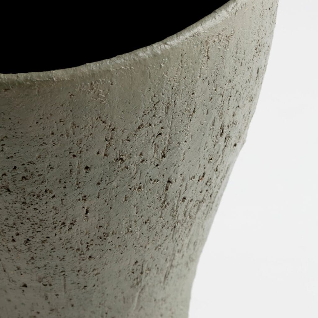 Cyan Design 11019 Molca Vase - Large Gray Ceramic Vase for Home Decor, Centerpiece, Wedding & Dining Table Decorations