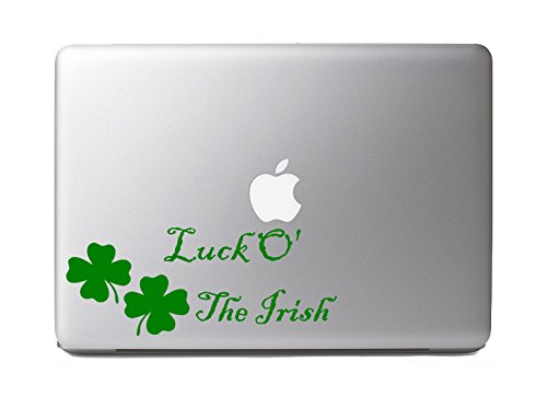 Shamrock Clover Leaf Vinyl Decal Sticker - 5 Inch Green Irish Pride Sticker for Cars, Laptops, Windows - Durable, Weatherproof, Easy to Apply - Perfect for St. Patrick's Day Decorations & Irish-Themed Gifts