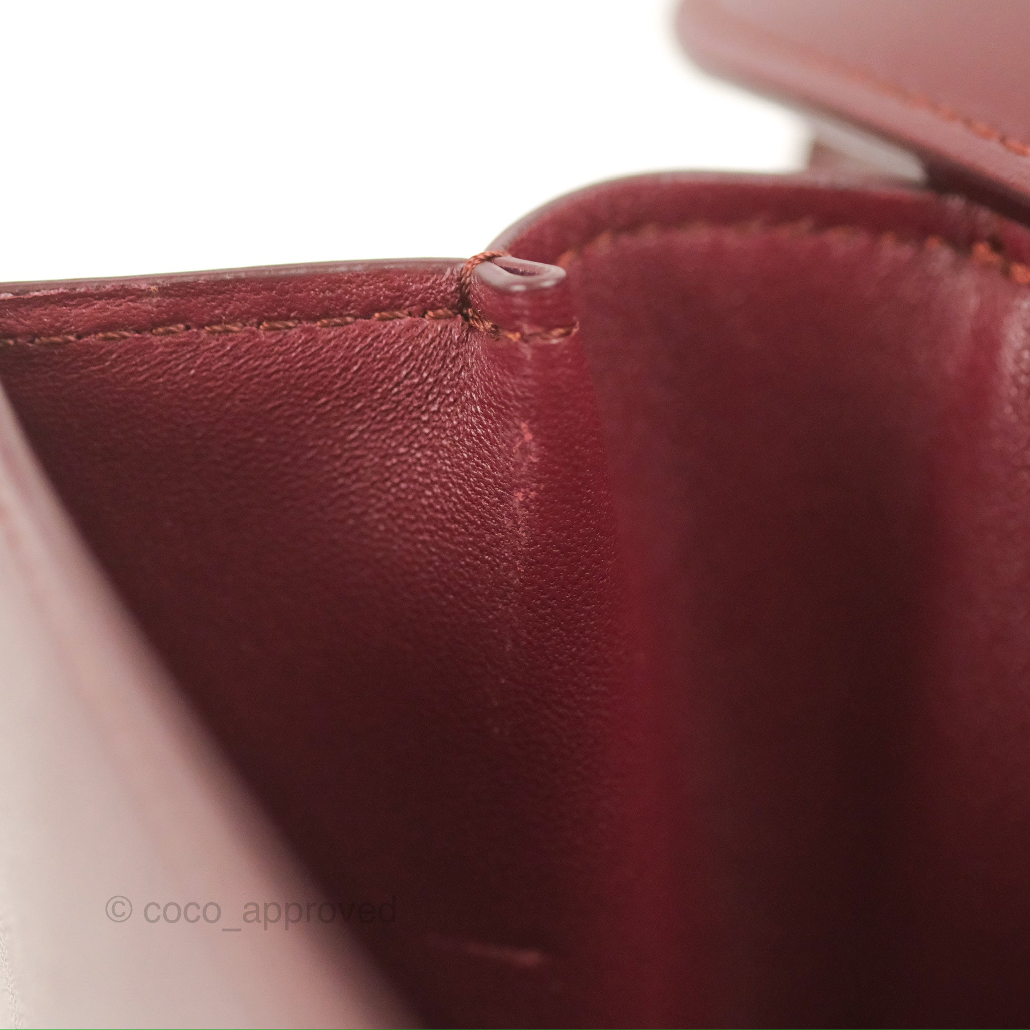 Celine Medium Classic Box Flap Bag in Burgundy Calfskin Leather - Luxury Crossbody Purse for Women, Perfect for Work, Date Night & Special Occasions