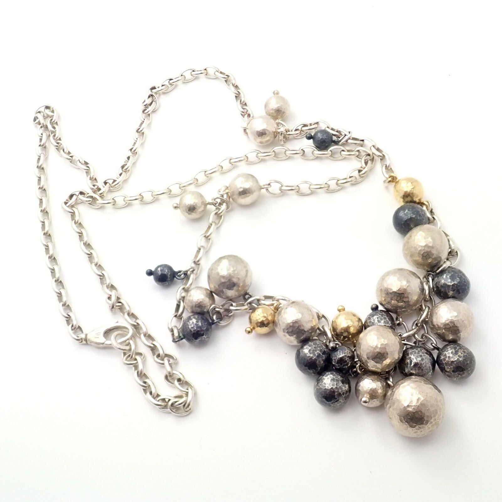 Authentic Gurhan 24K Yellow Gold Sterling Silver Long Caviar Bead Necklace - 31 Inch Luxury Jewelry for Women, Perfect for Weddings, Parties & Special Occasions