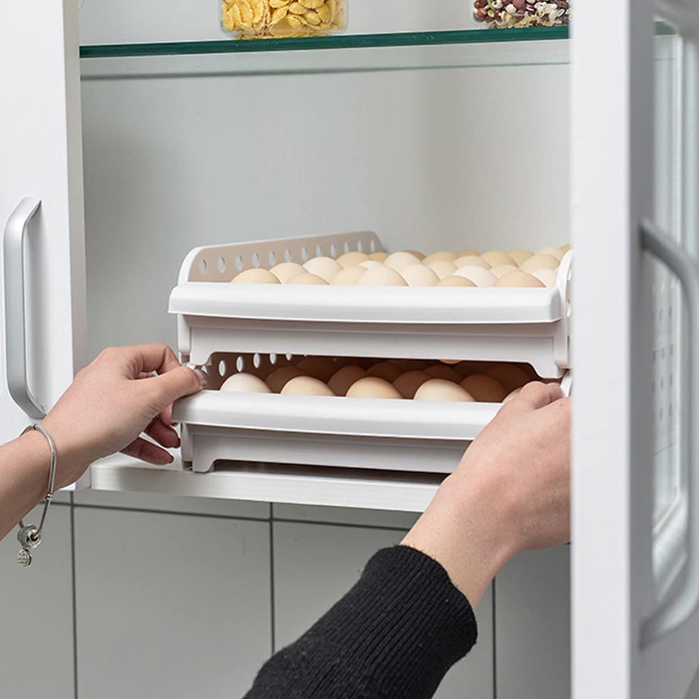 1pc Egg Storage Container - Practical Refrigerator Egg Holder with Grid Design for Freshness Keeper | Perfect for Kitchen, Fridge Organization & Farm Fresh Egg Storage