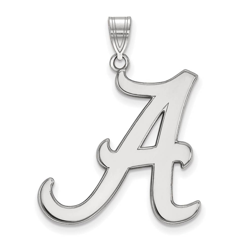 Alabama Extra Large 1 Inch Sterling Silver Pendant - Perfect for Necklaces, Gifts & Southern Jewelry Collections