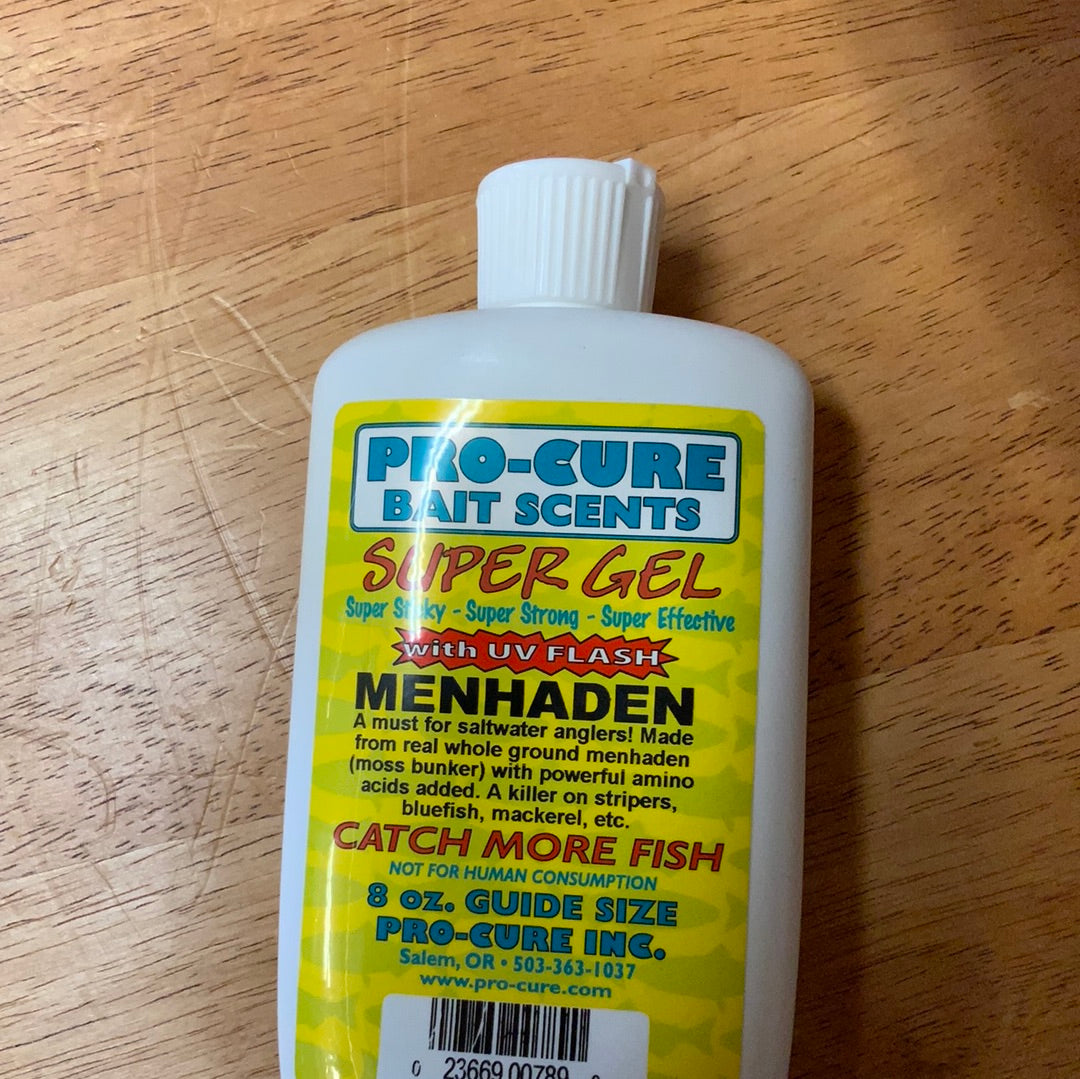 Pro Cure Bait Scents Super Gel - Premium Fish Attractant for Bass, Trout & Walleye - Ideal for Freshwater & Saltwater Fishing Lures