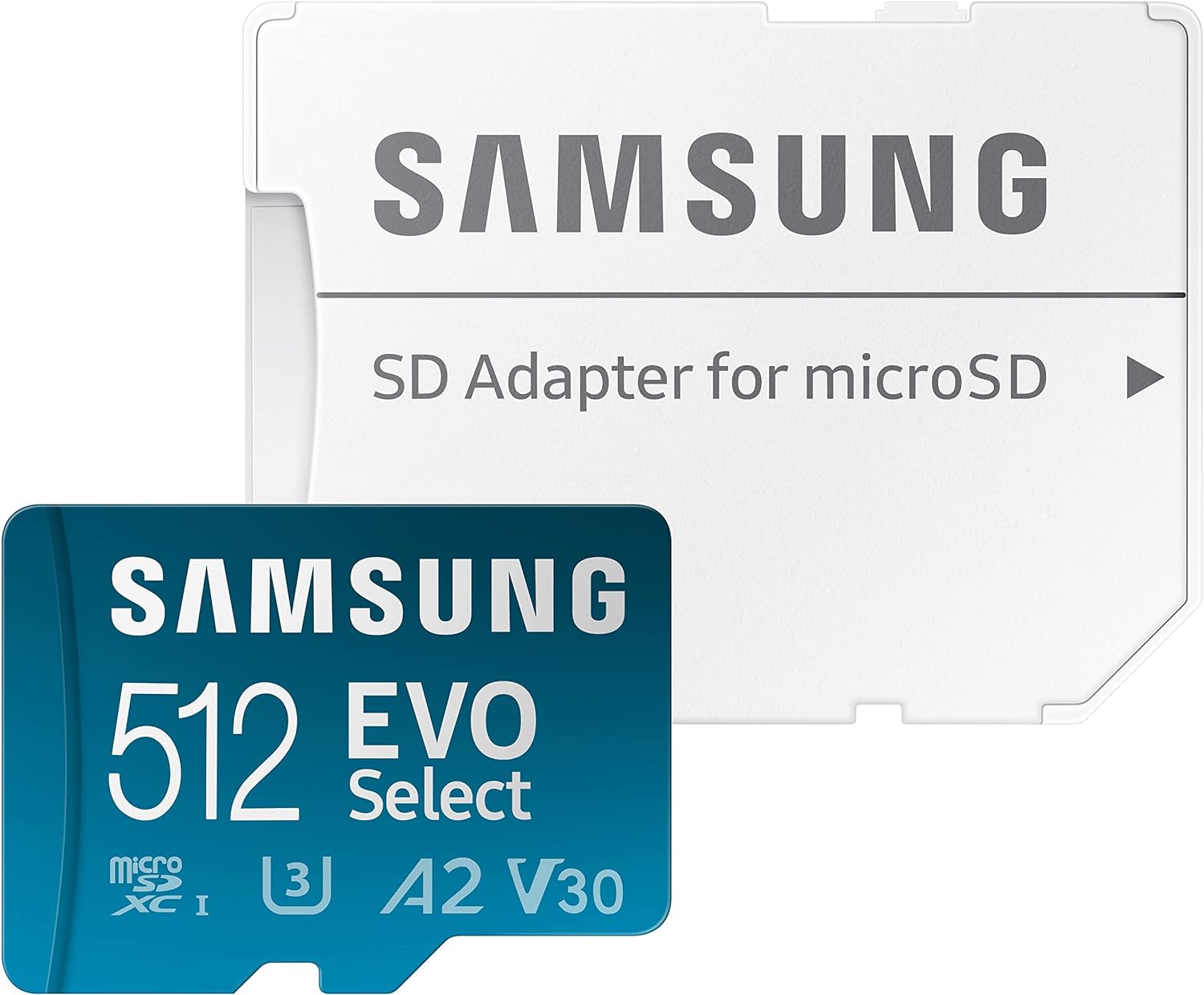 Samsung EVO Select 512GB MicroSDXC U3 Memory Card - 130MB/s Read Speed for Smartphones, Drones, and Action Cameras