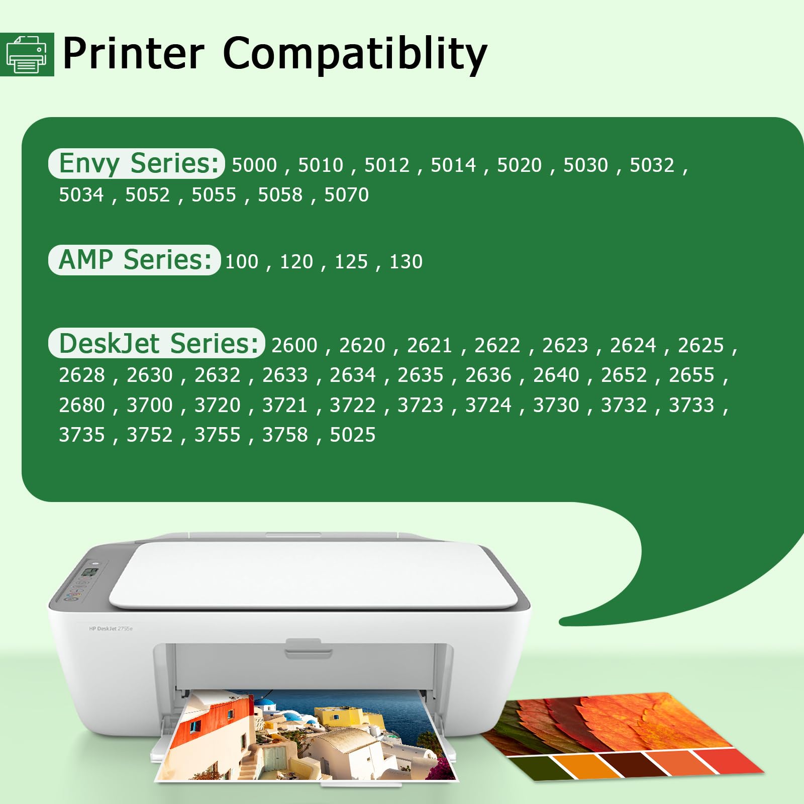 HP 65XL Black & Color Ink Cartridges - High Yield Replacement for DeskJet 3755, 3752, 3720-23, 2655 & Envy 5052/5055 Printers - Perfect for Home Office Printing & School Projects