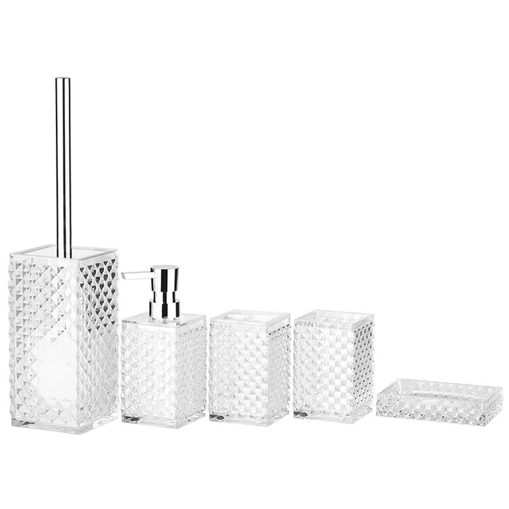Premium Bathroom Wash Set - Hand Sanitizer Bottle, Toothbrush Cup Holder & Toiletries Organizer | Perfect for Home, Hotel & Travel Essentials