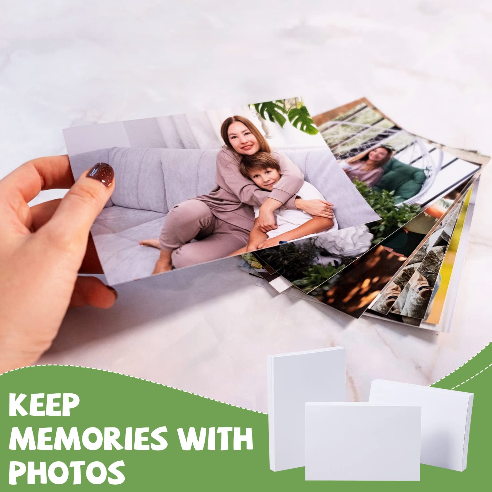 Fuutreo 200 Sheets 5x7 Inch 200 GSM Glossy White Photo Paper for Inkjet Printers - Premium Quality Photographic Paper for Printing Photos, Art Prints & Professional Projects