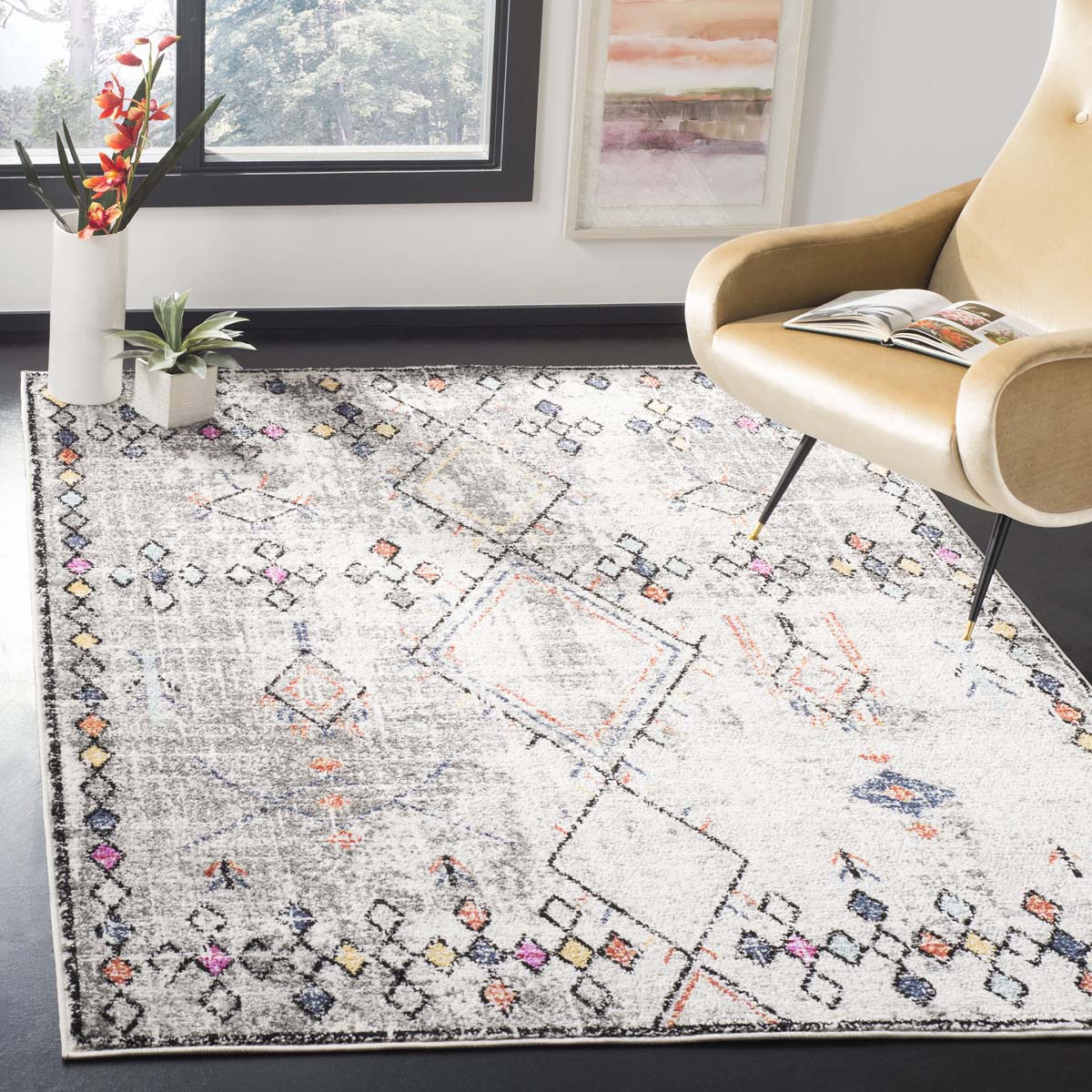 Safavieh ADR210 Adirondack 210 Rug - Soft & Durable Area Rug for Living Room, Bedroom, Dining Room - Perfect for Home Decor & Interior Design