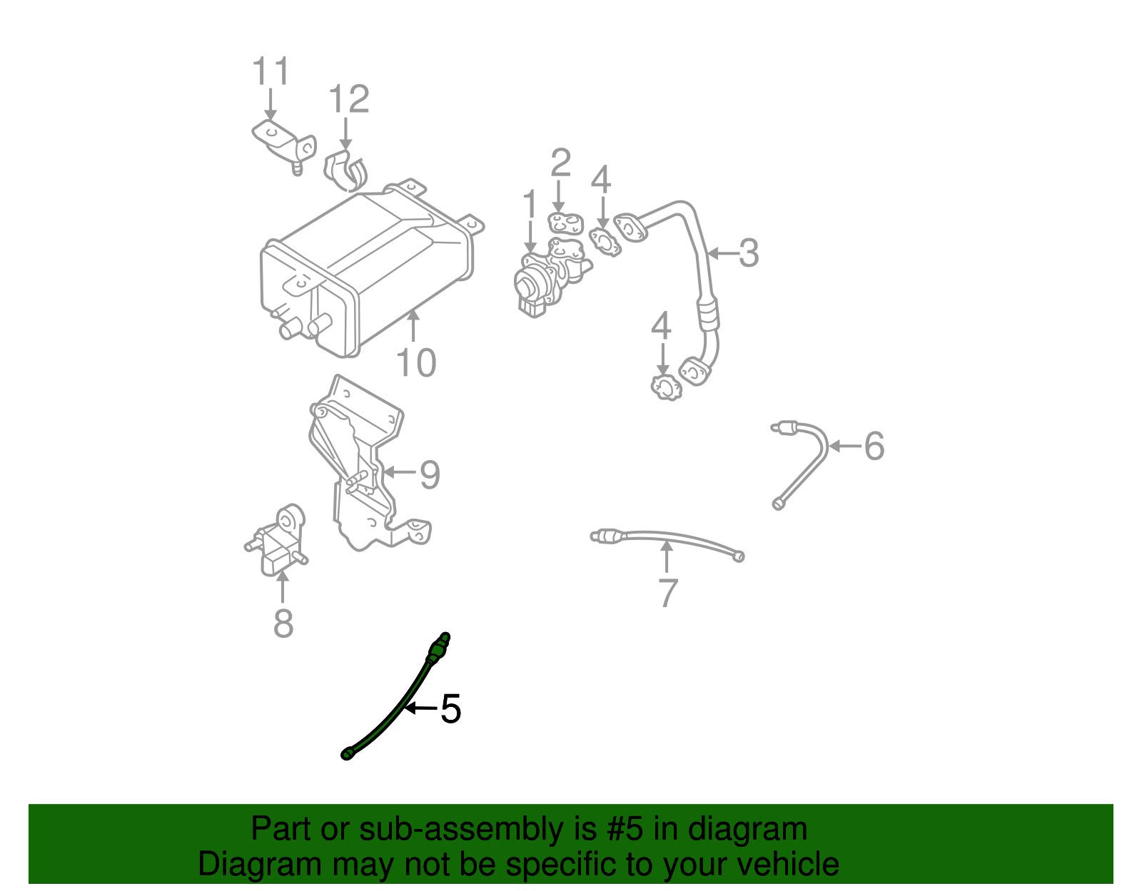 Subaru 22641 AA03C Oxygen Sensor - Compatible with Subaru Models - High Performance O2 Sensor for Improved Fuel Efficiency & Emissions - Perfect for Engine Tuning & Maintenance