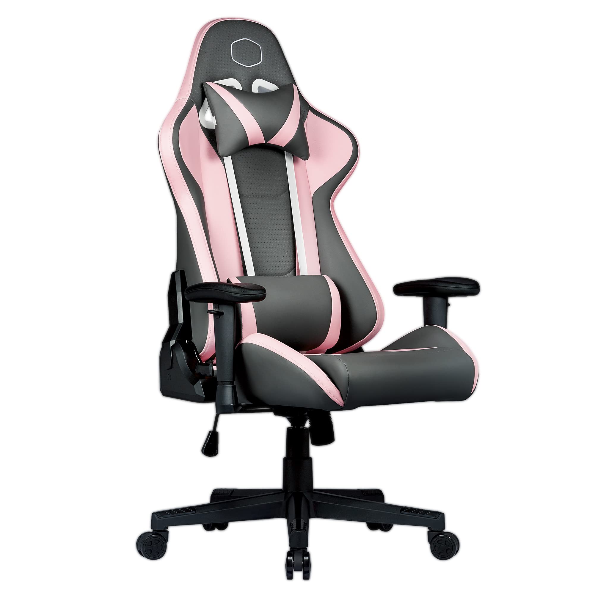Cooler Master Caliber R1S Ergonomic Gaming Chair - Adjustable High Back Office Chair with Lumbar Support, Reclining & Seat Adjustment for PC Gamers & Racing Style (Rose Gray) - Perfect for Esports, Home Office & Streaming Setup