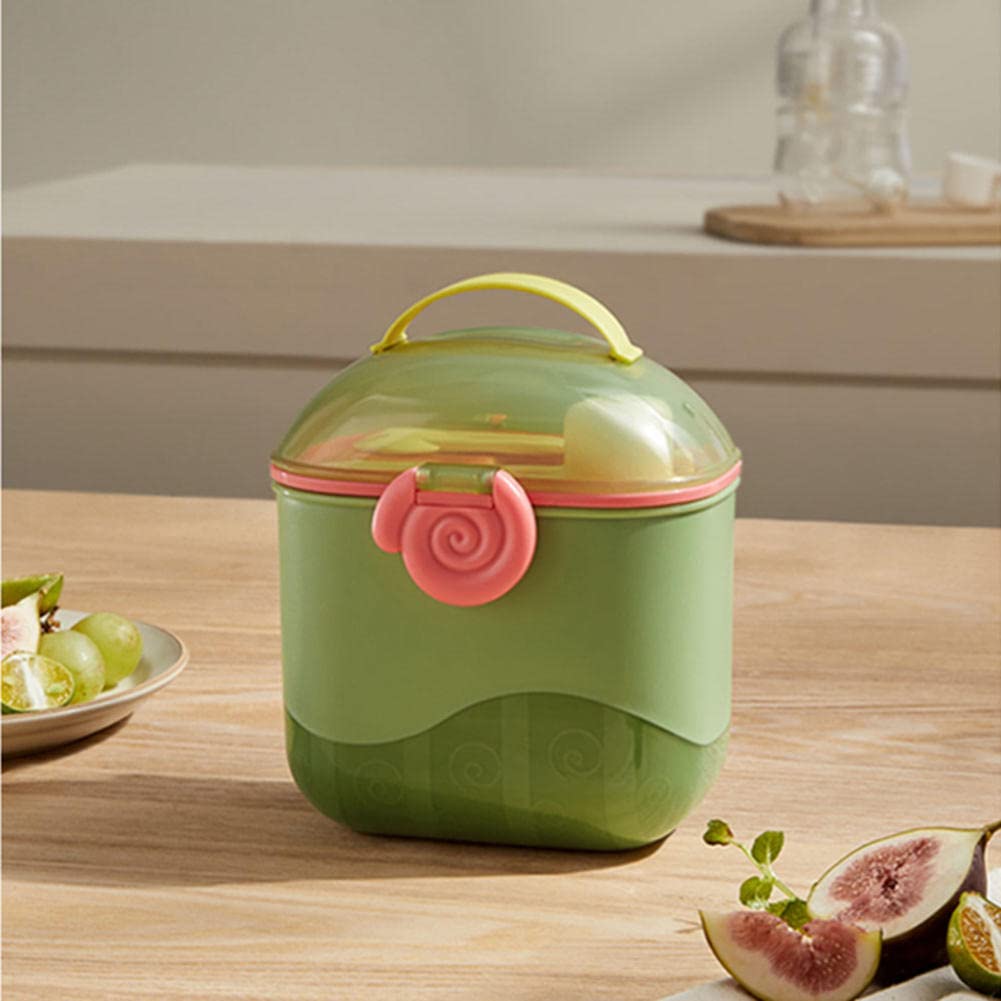 Premium Baby Milk Powder Dispenser with Spoon - Large Capacity Portable Formula Storage Container for Travel, On-the-Go Feeding & Home Use