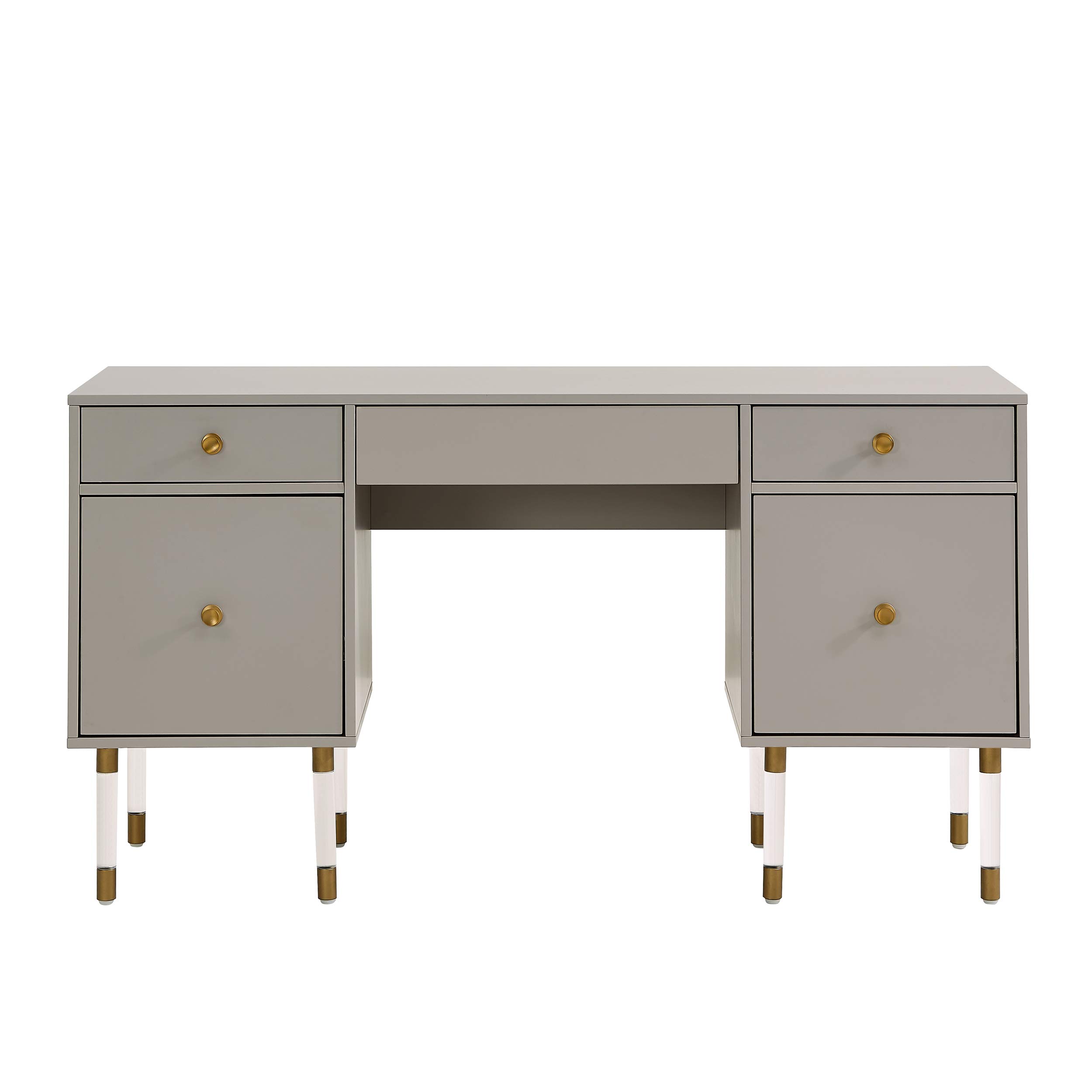 Holly & Martin Grey Helston Desk - Stylish Home Office Furniture