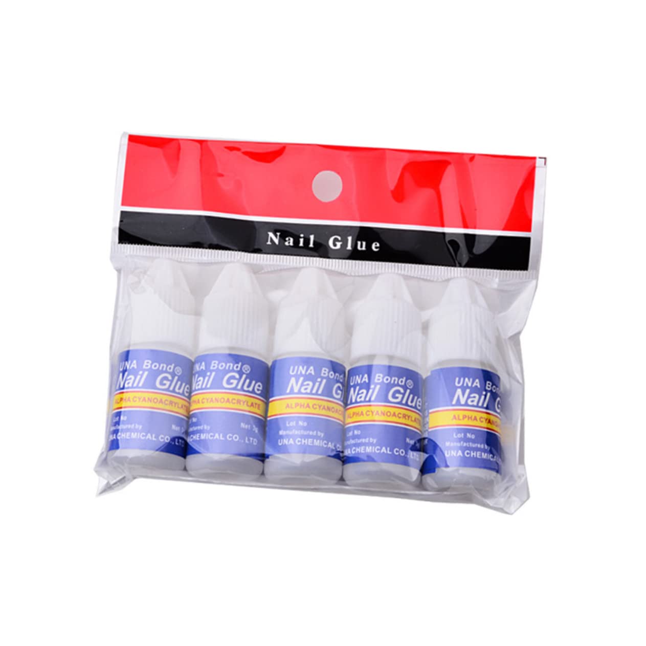 Minkissy 4pcs Nail Glue for Acrylic Nails - Strong Adhesive for Fake Nails, Press On Nails & Nail Tips - 3g Brush On Glue for Nail Art & Accessories - Perfect for Salon, Home Manicure & DIY Nail Extensions