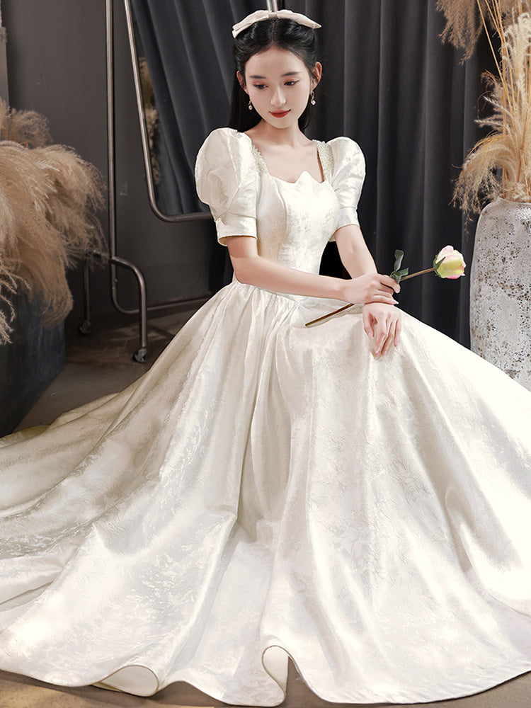 Elegant White A-Line Long Prom Dress for Sweet Princess Birthday Party - Formal Evening Gown for Homecoming, Quinceañera, and Special Occasions
