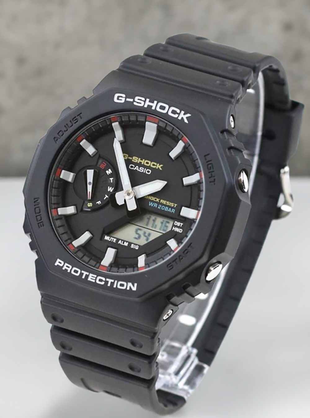 CASIO G-Shock GA-2100RL 1AJF Analog-Digital Watch - Shock Resistant, Waterproof, Solar Powered - Perfect for Outdoor Adventures, Sports & Everyday Wear