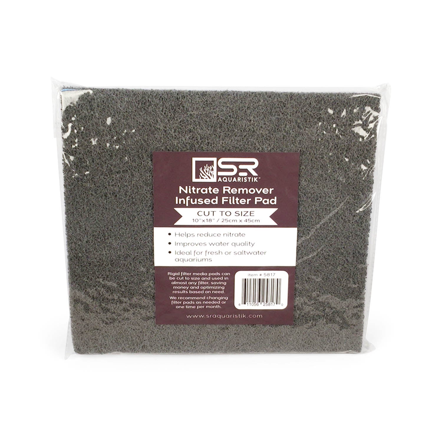 Premium Nitrate Remover Filter Pad for Aquariums - Effective Water Purification Media for Fish Tanks, Ponds & Aquatic Ecosystems | Reduces Algae Growth & Improves Water Clarity