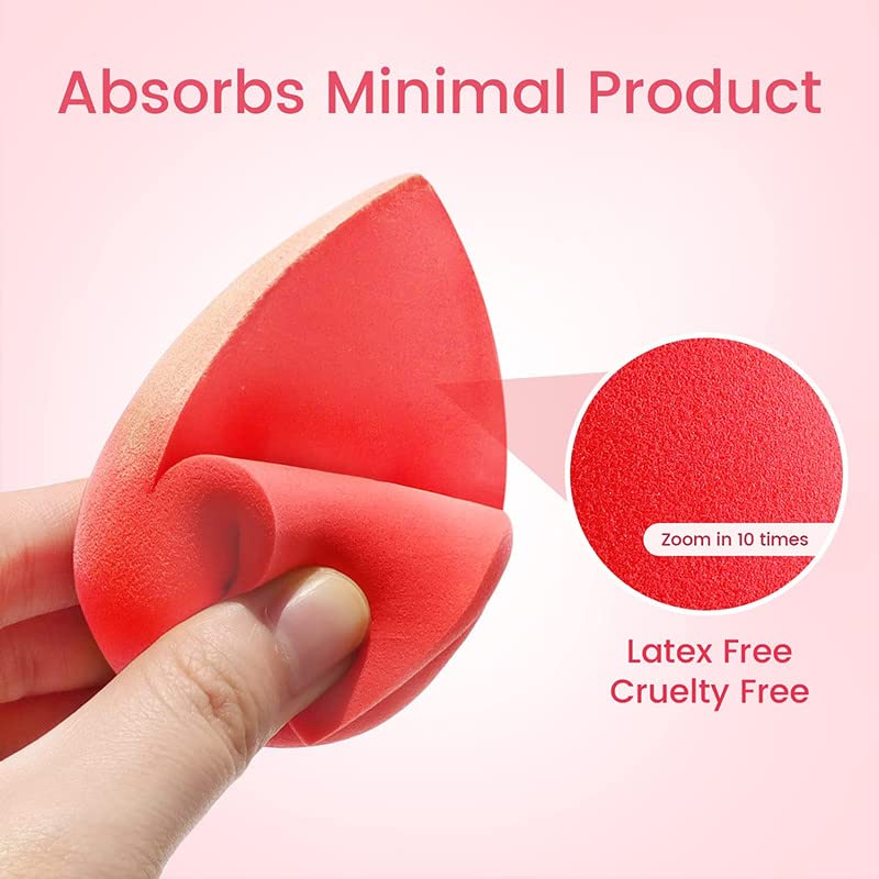 FAMEZA 5-Piece Makeup Sponge Set - Latex-Free Beauty Blender for Foundation, Cream & Powder - Multi-Colored Bouncy Sponges for Flawless Makeup Application - Perfect for Daily Use, Travel & Professional Makeup Kits