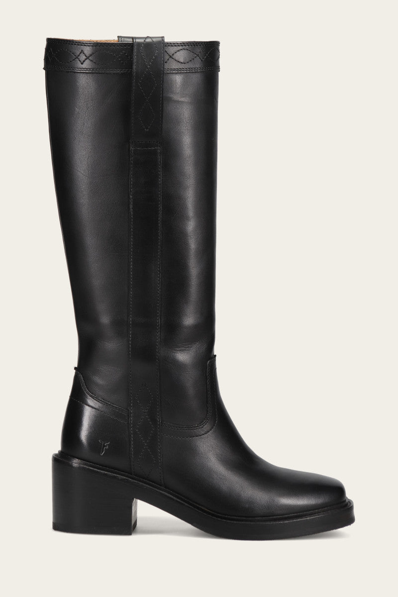 Kate Women's Black Pull-On Boots - Comfortable & Stylish for Casual Wear, Work & Outdoor Activities