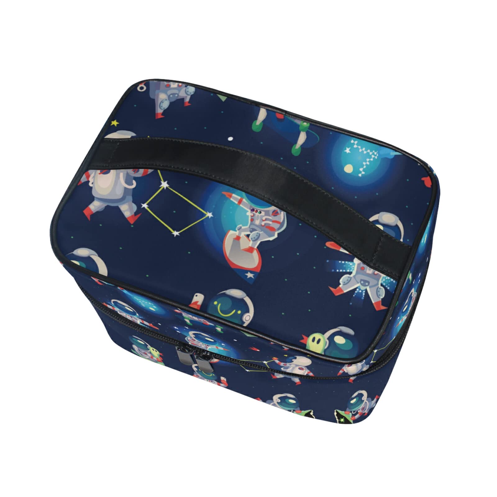 Astronaut Baby Space Themed Cosmetic Bag - Cute Cartoon Makeup Organizer with Zipper for Women & Girls - Perfect for Travel, School & Daily Use
