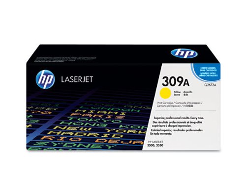 HP Q2672A Yellow Toner Cartridge - Genuine HP Replacement [6000 Page Yield] for LaserJet Printers - Perfect for Office & Home Printing Needs