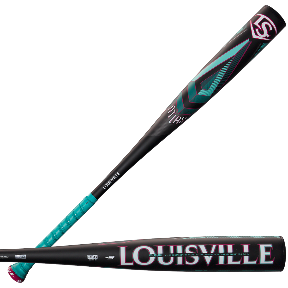 Atlas 3 BBCOR 2 5/8 Baseball Bat - High Performance Youth & Adult Baseball Equipment for Games & Training