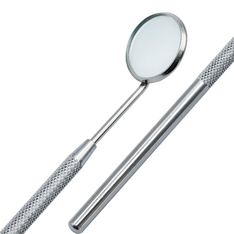 2-Pack Stainless Steel Dental Mouth Mirror - High Definition Teeth Inspection Tool for Dentists, Hygienists & Home Use - Perfect for Dental Exams, Teeth Whitening & Oral Cleaning Procedures