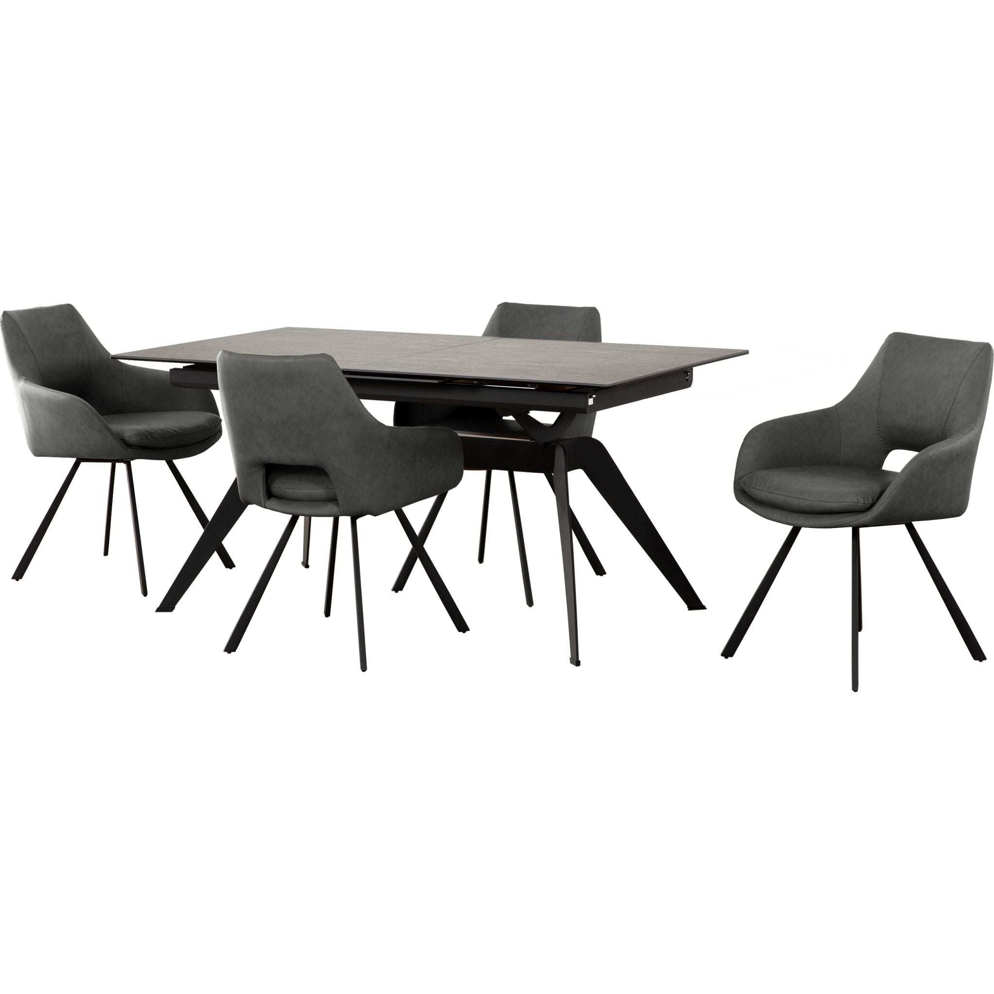 Premium 5-Piece Amaze Dining Set - Modern Kitchen & Dining Room Tableware for Family Meals, Dinner Parties & Entertaining Guests