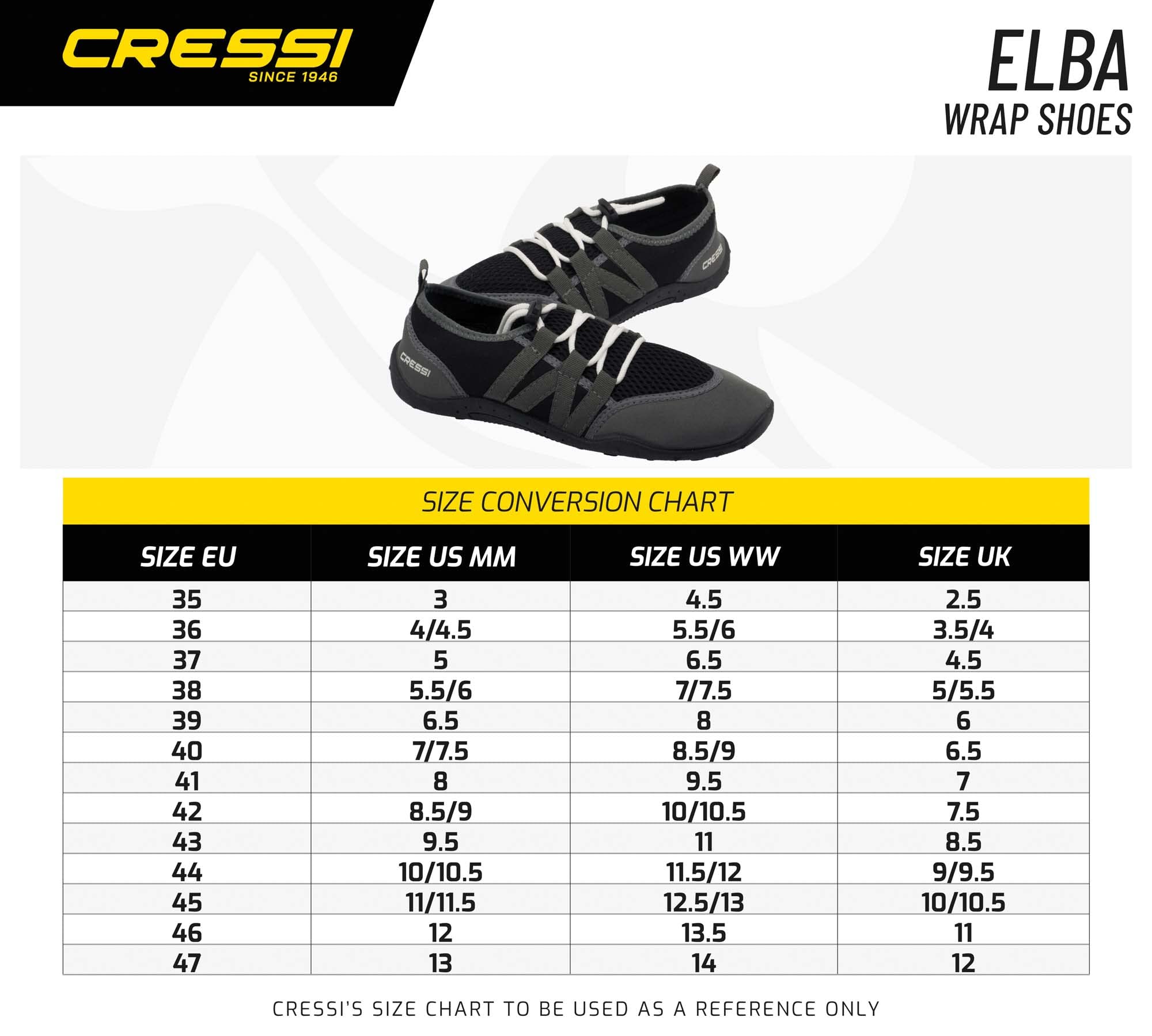 **CRESSI Unisex Elba Pool Shoes - Lightweight Quick-Dry Water Shoes for Swimming, Beach, Aqua Fitness & Water Sports**
