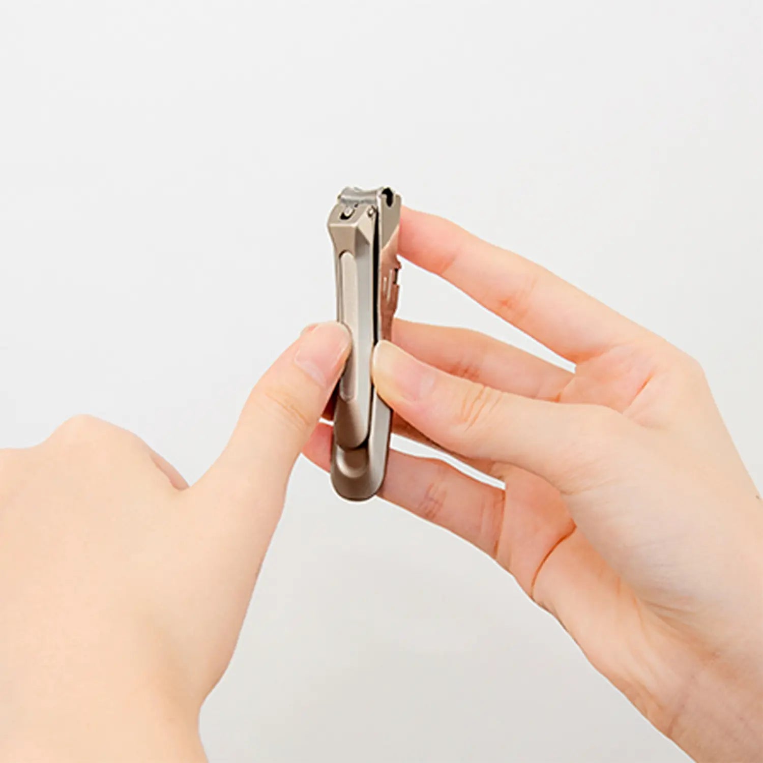 Premium Stainless Steel Nail Clipper with Nail Catcher - Green Bell Compact Nail Trimmer for Travel, Home & Salon Use