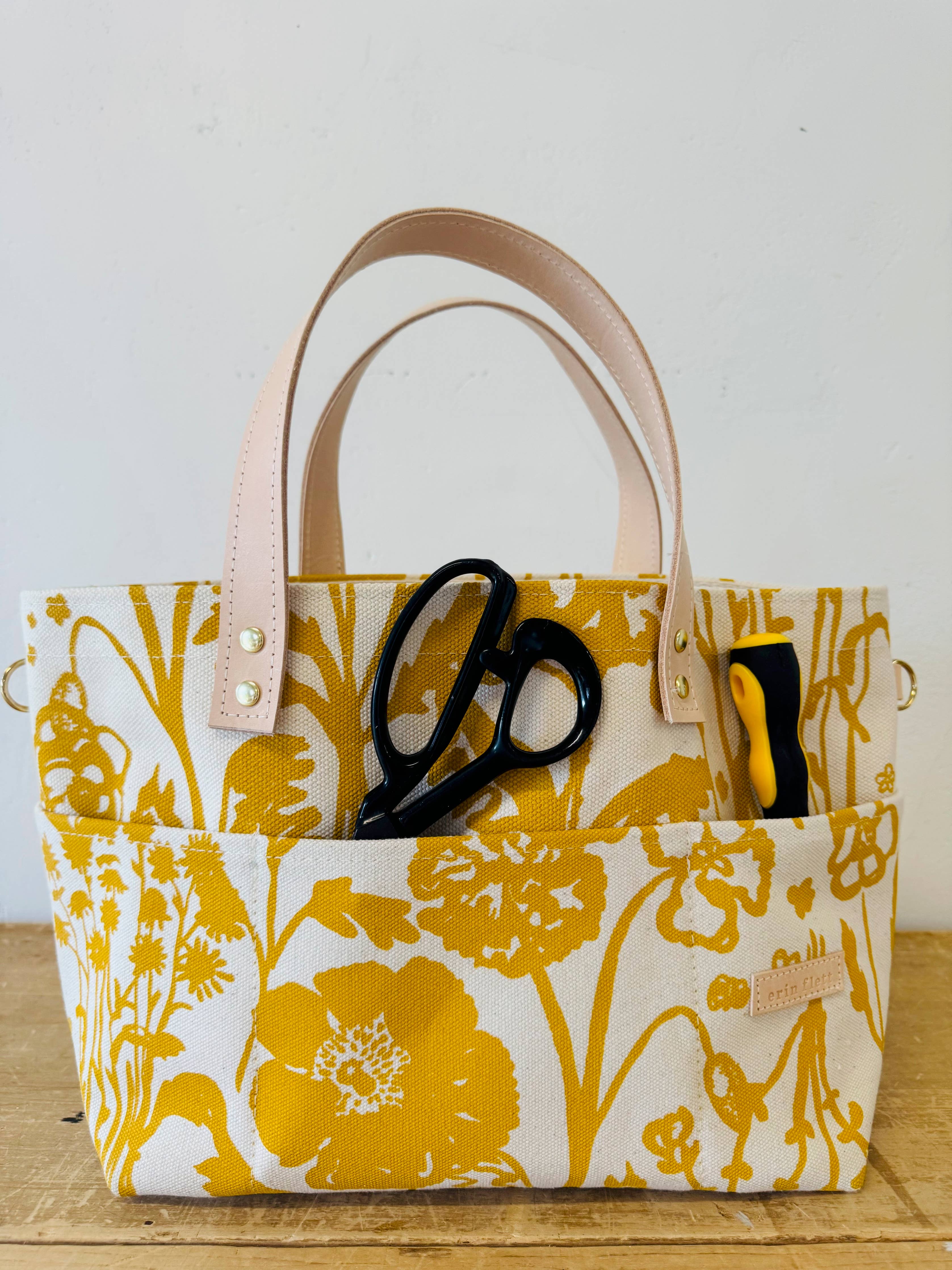 Erin Flett George Tote Bag - Stylish Canvas Flaggy Meadow Print Handbag for Women | Perfect for Work, Travel & Shopping