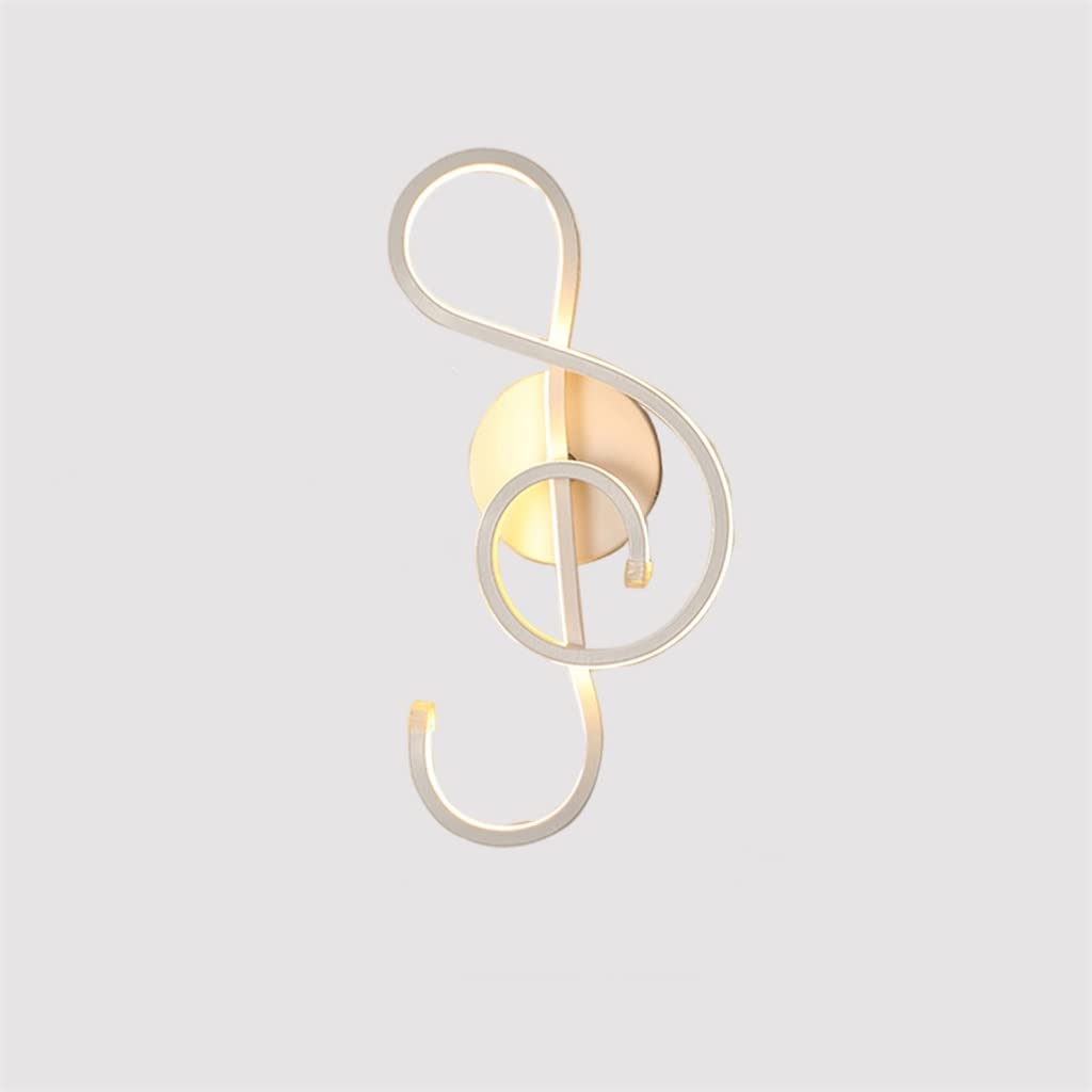 Modern Minimalist Wall Lamp - Black & White Indoor Lighting for Living Room, Bedroom, Bedside - Warm LED Light for Hallway & Aisle Decor - Perfect for Cozy Ambiance & Night Reading