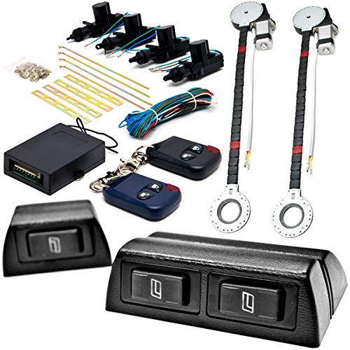 Biltek 2-Pack Power Window & Keyless Entry Kit for GMC Jimmy Safari - Easy Car Door Lock & Window Control Upgrade for Enhanced Security & Convenience | Perfect for Off-Roading, Camping & Daily Commute