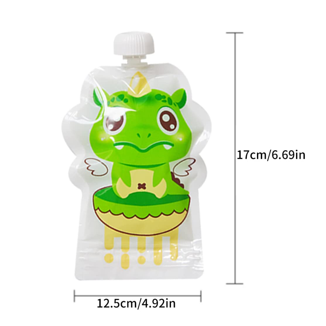 Reusable Baby Food Pouches - 8 Pack Refillable Squeeze Pouch for Toddlers | BPA-Free, Leak-Proof Food Storage Bags | Perfect for Homemade Puree, Snacks & On-the-Go Feeding (Random Colors)
