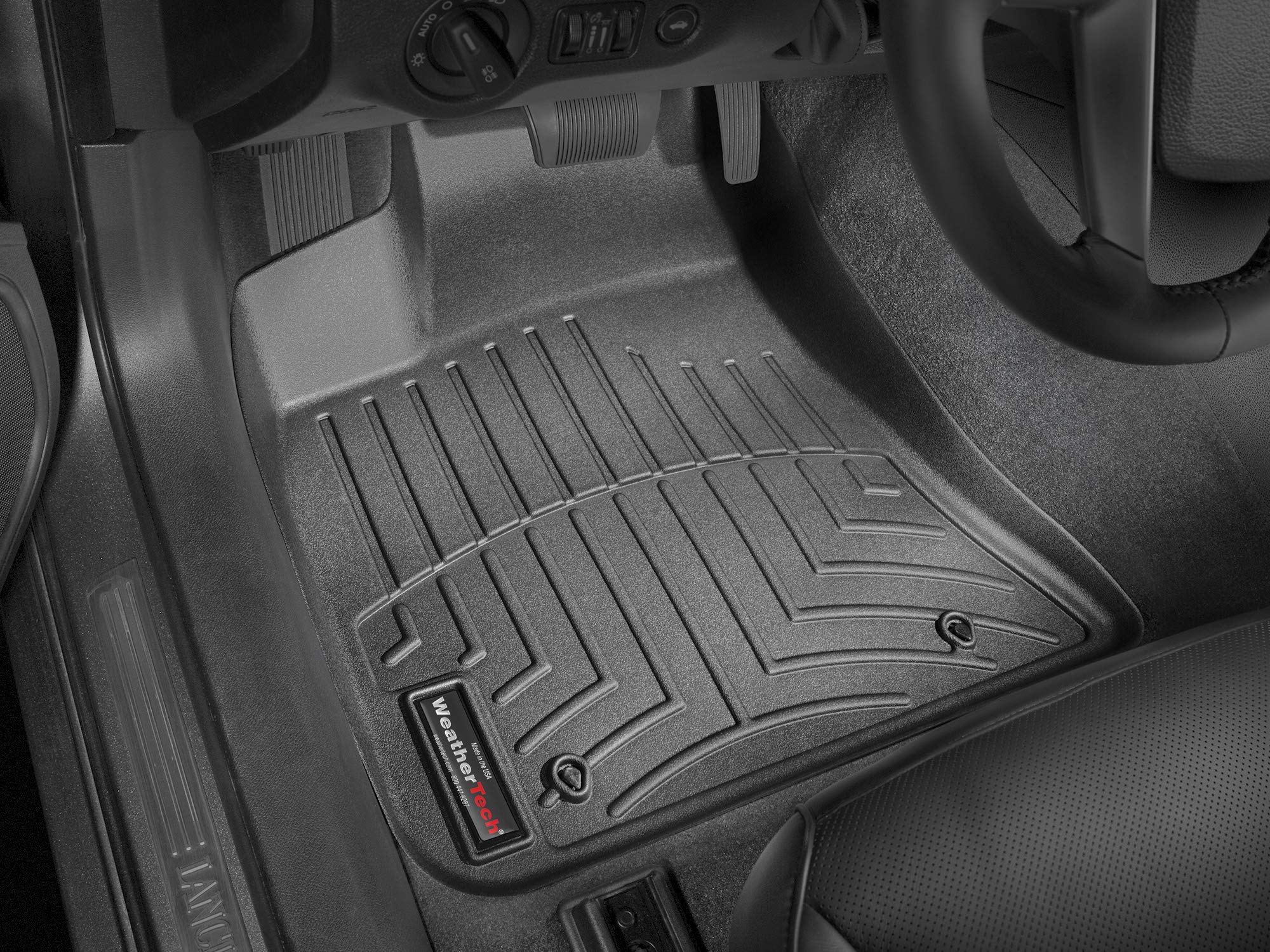 WeatherTech Custom Fit All-Weather Floor Mats for Dodge Charger & Chrysler 300 (2011-2023) - 1st Row Black Rubber Liners | Perfect for Winter Snow, Mud & Rain Protection