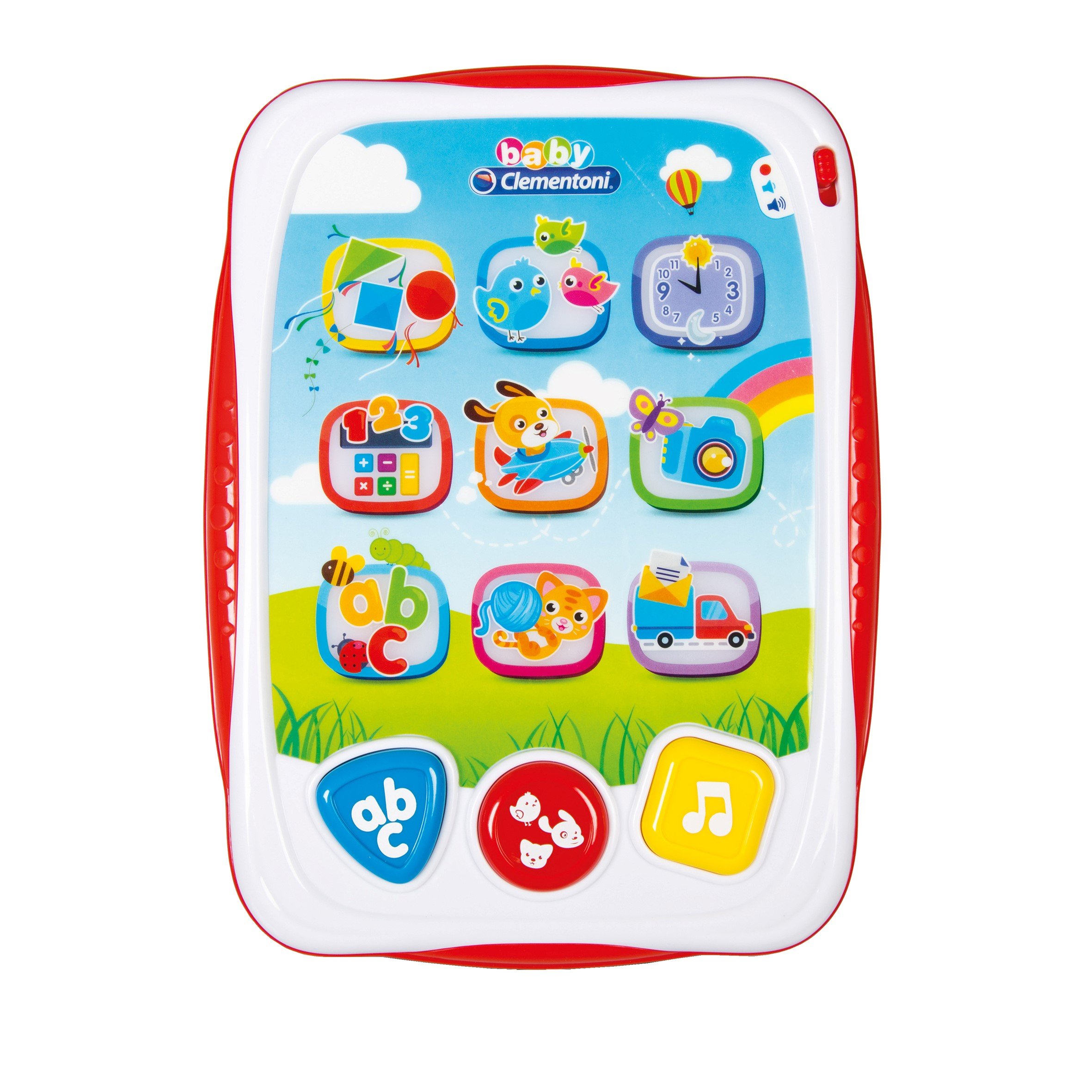 Clementoni 0609006 My First Tablet - Educational Kids Learning Tablet Toy for Toddlers & Preschoolers - Perfect for Early Learning, ABCs, Numbers & Interactive Play at Home or School