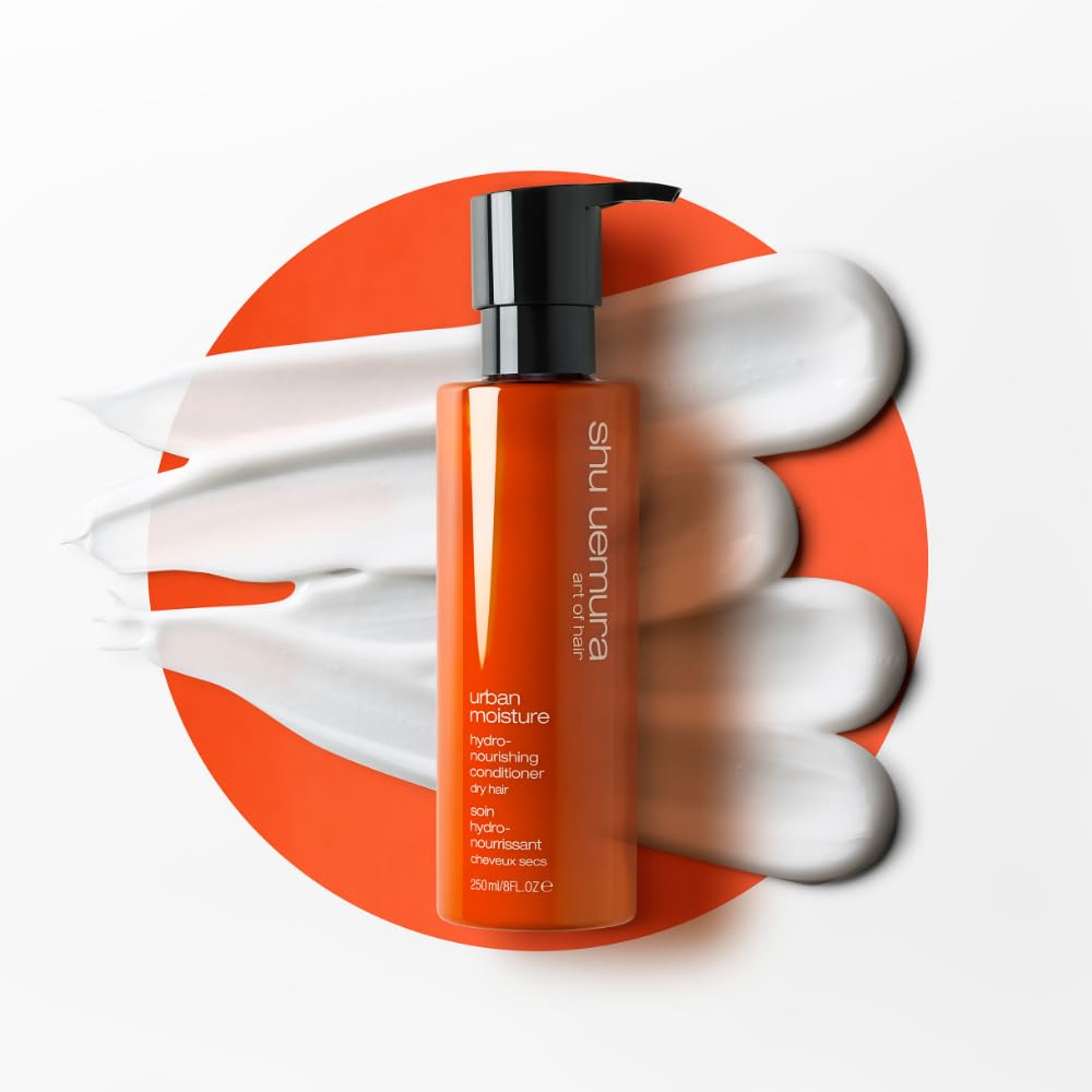 Shu Uemura Urban Moisture Hydrating Shampoo & Conditioner Set for Dry Damaged Hair - Deep Moisture Treatment to Reduce Frizz & Boost Shine | Salon-Quality Hair Care for Daily Use & Professional Styling