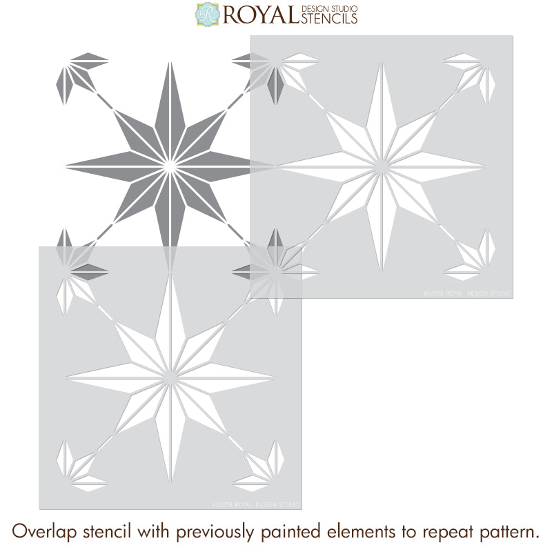 You're a Star Tile Stencil - DIY Mosaic Tile Decor Kit for Home, Bathroom & Kitchen Backsplash - Perfect for Crafting, Wall Art & DIY Projects
