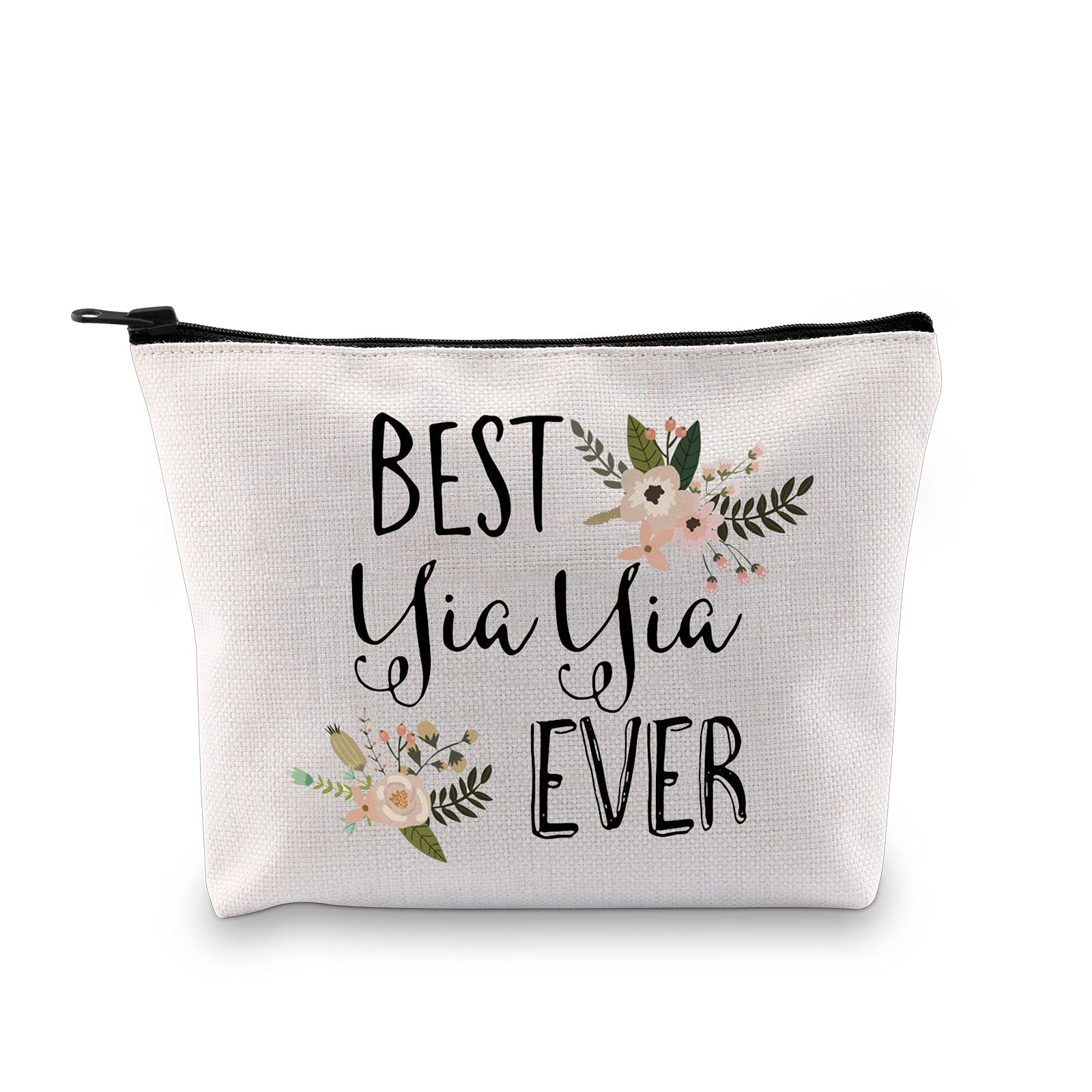 Best Yiayia Ever Gift - Premium Grandma Toiletry Travel Bag for Women | Thoughtful Present for Greek Grandmothers | Perfect for Travel, Mother's Day & Birthday Gifts
