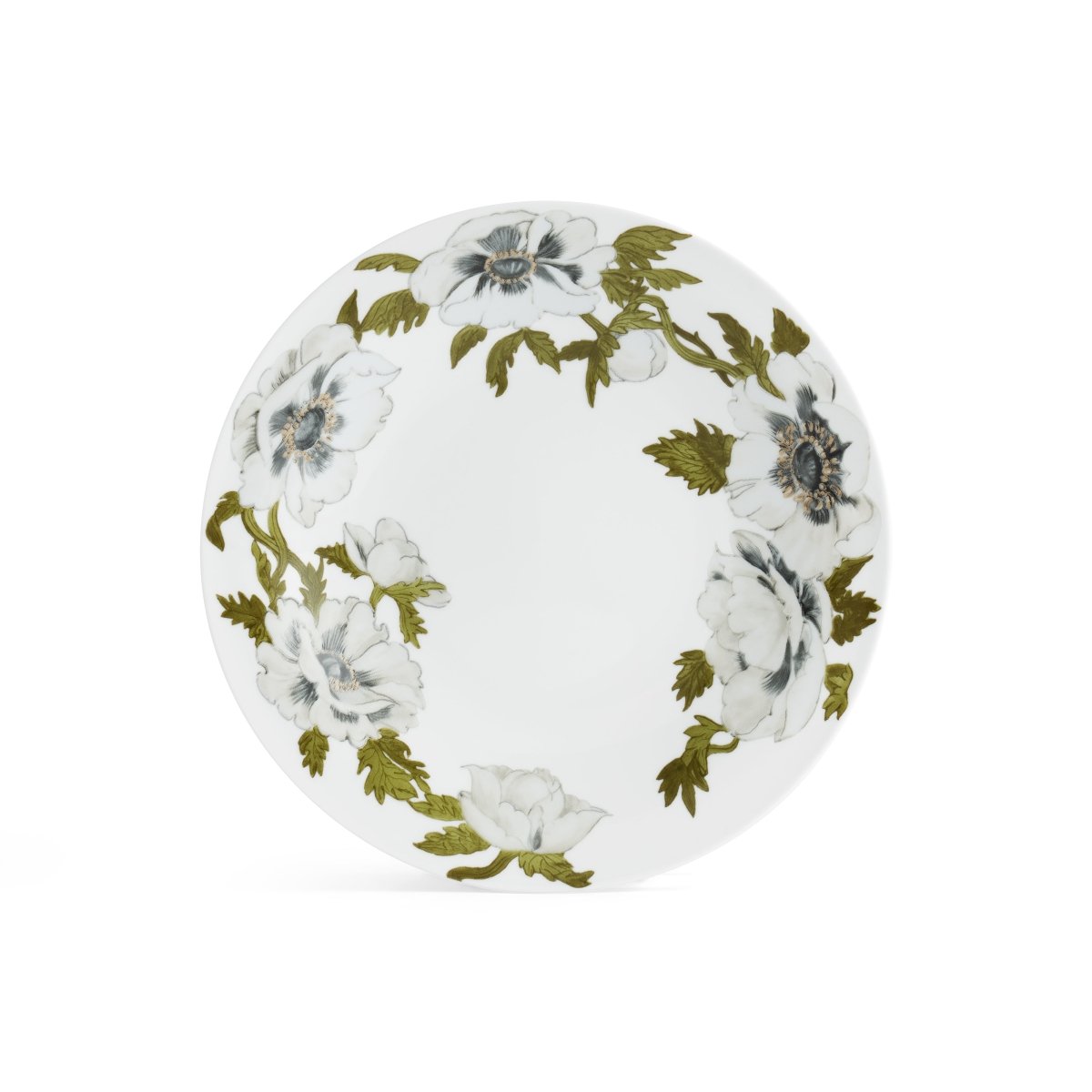 Premium Anemone Dinnerware Set - Elegant Floral Design Porcelain Plates, Bowls & Cups for Fine Dining, Wedding & Special Occasions