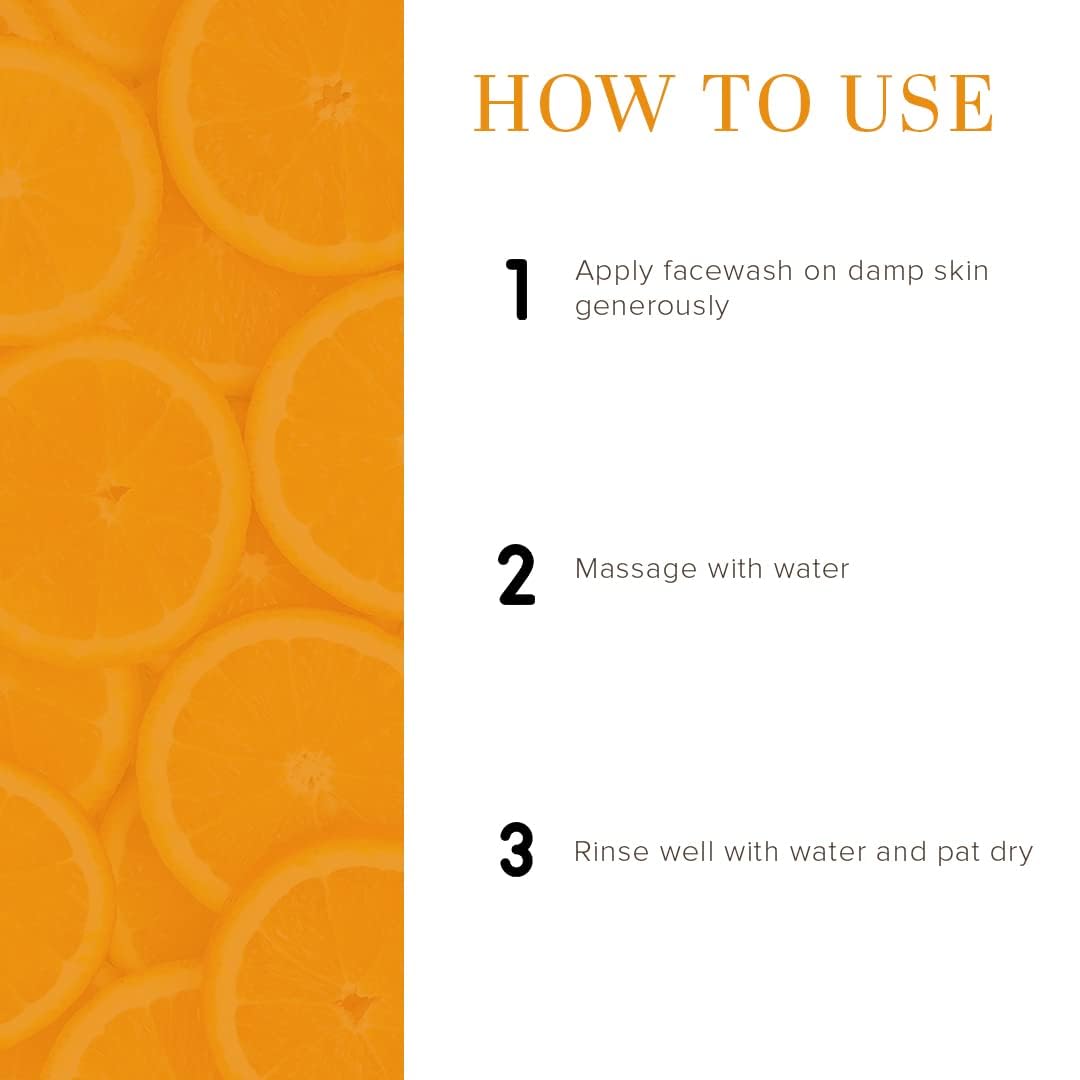 Khadi Natural Orange & Lemongrass Herbal Face Wash for Dry Skin - Organic, Paraben & SLS Free Cleanser (210ml) | Gentle Daily Cleansing for Healthy Glowing Skin | Perfect for Morning & Night Skincare Routine