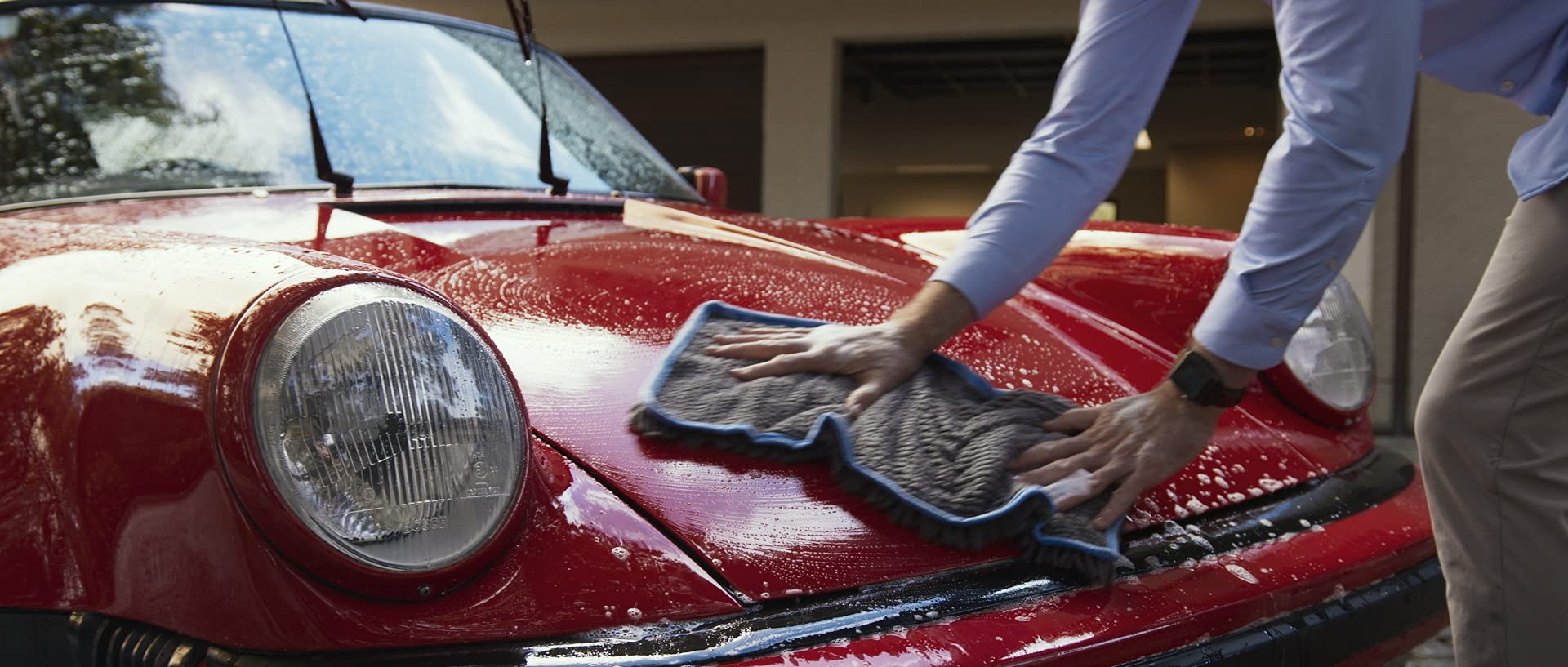 Mach 2 Speed Car Wash Microfiber Towel - Ultra Absorbent Quick Dry Auto Detailing Towel for Car Washing, Drying & Polishing - Perfect for Auto Shine, RV Cleaning & Motorcycle Care