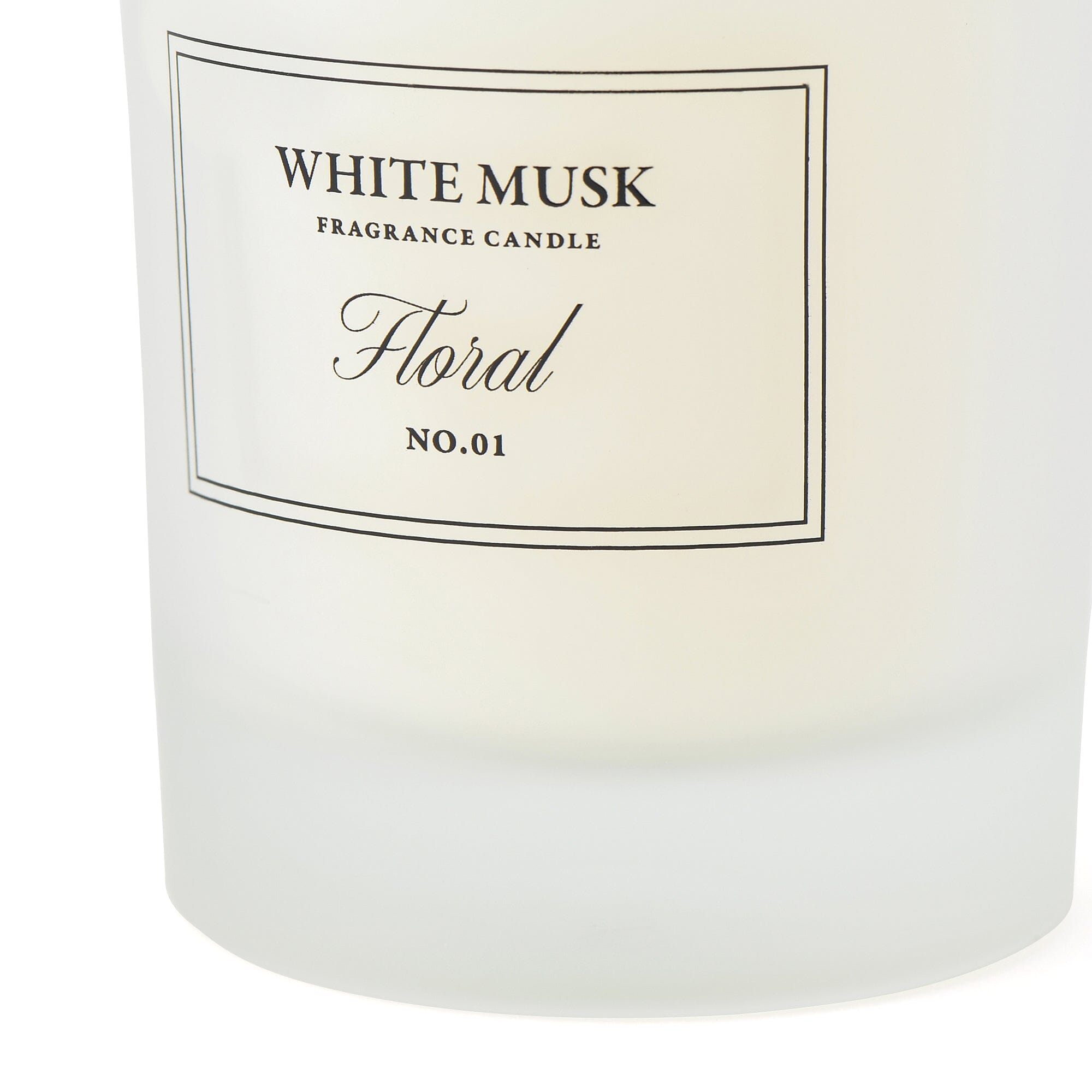 Classic White Musk Floral Scented Candle - Home Decor, Romantic Ambiance, Relaxation Gift for Women & Men