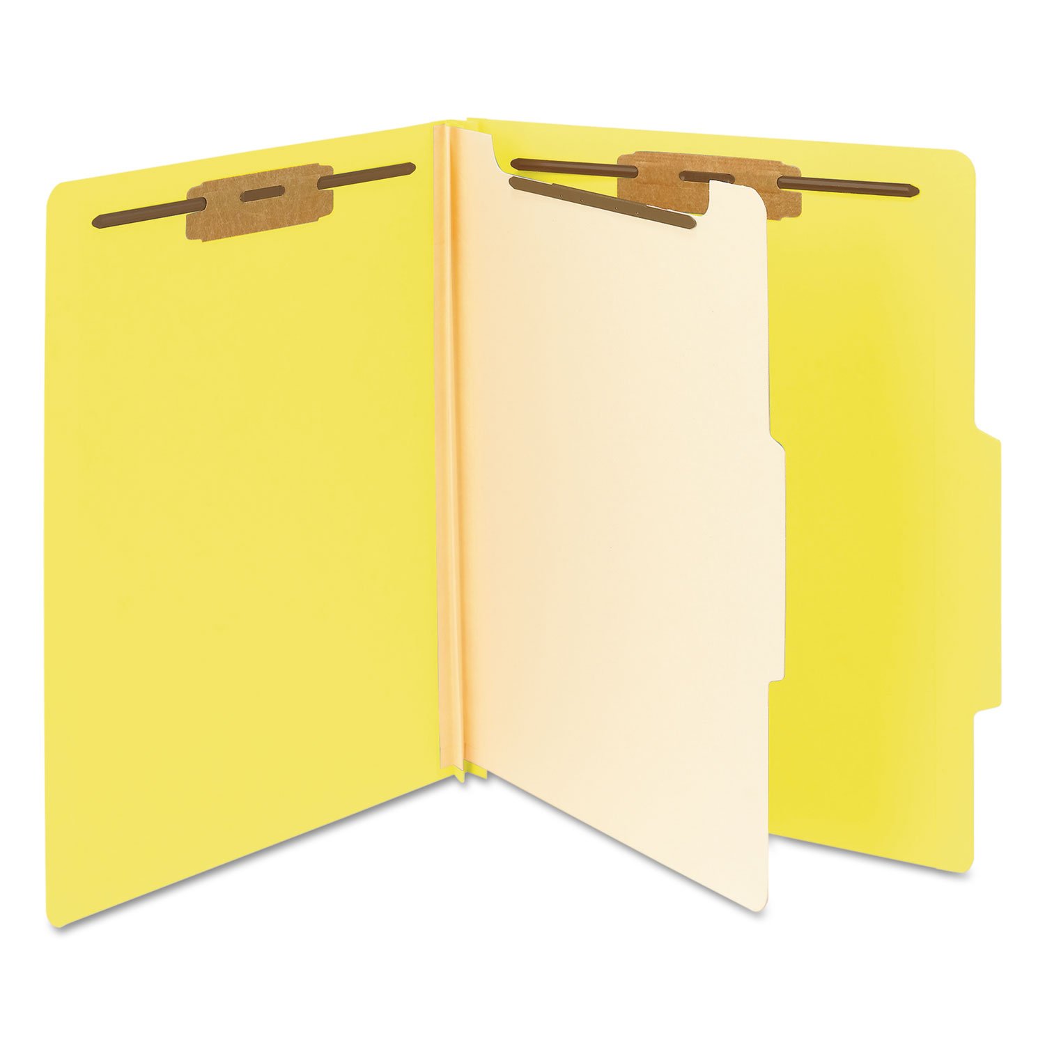 Smead 13704 Yellow Classification File Folders - Letter Size Hanging File Folders for Office Organization, Filing Cabinets, Document Storage & Records Management
