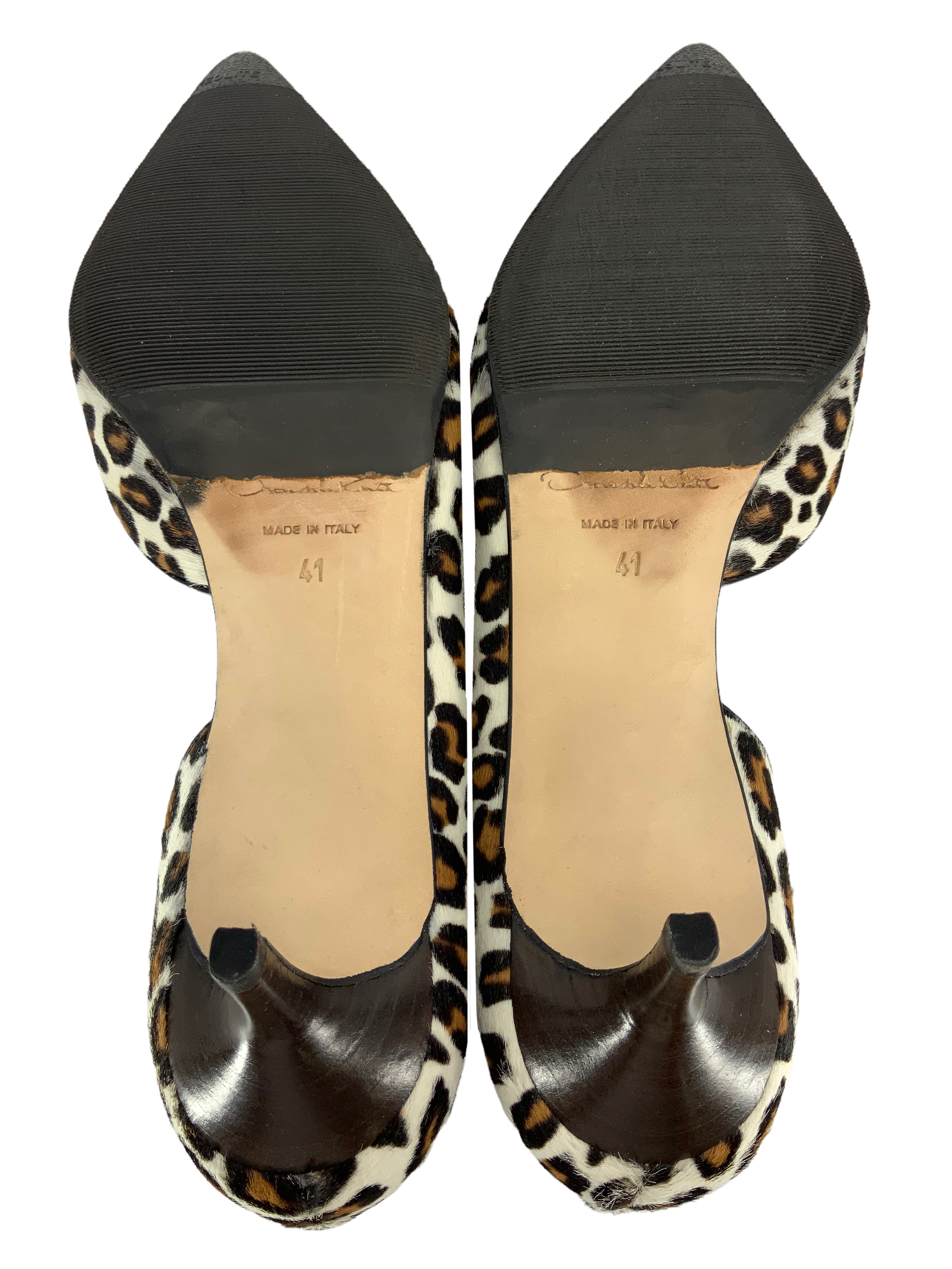 Oscar de la Renta Pony Hair Miss Lulu Pumps Women's Size 11 - Elegant High Heels for Parties, Weddings & Evening Events