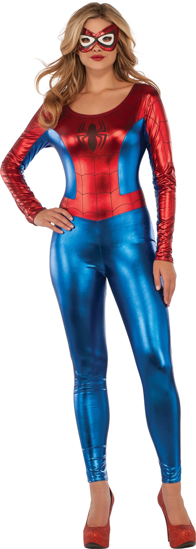Marvel Universe Superhero Style Deluxe Spider-Girl Catsuit Costume for Cosplay, Halloween & Comic Conventions | Women's Superhero Costume Outfit