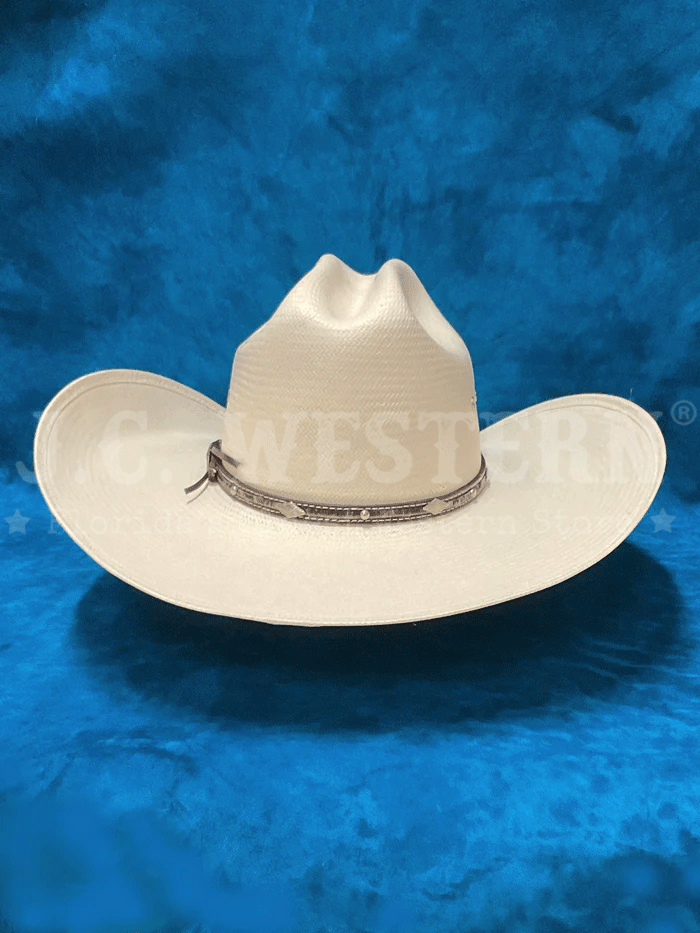 Larry Mahan MS2442BRNX44 10X Brindle Straw Cowboy Hat - 4.5 Inch Brim, Natural Color - Perfect for Western Rodeo, Outdoor Rancher & Country Music Festivals