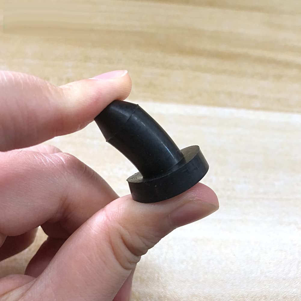 8 Pieces Kayak Drain Plug Kit - Scupper Plugs & Drain Hole Stoppers for Kayaks & Fishing Boats | Push-in Bung Plugs for Waterproofing & Leak Prevention | Perfect for Kayaking, Fishing & Marine Use (Black)